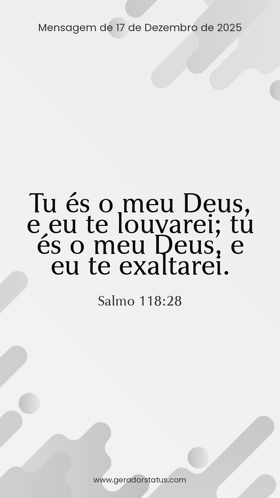 Status do dia: Salmo