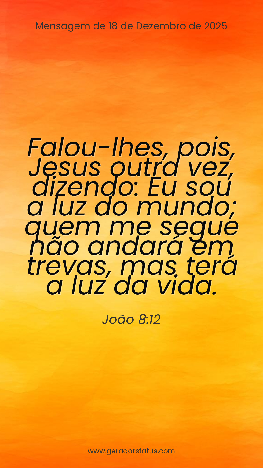 Status do dia: Versículo