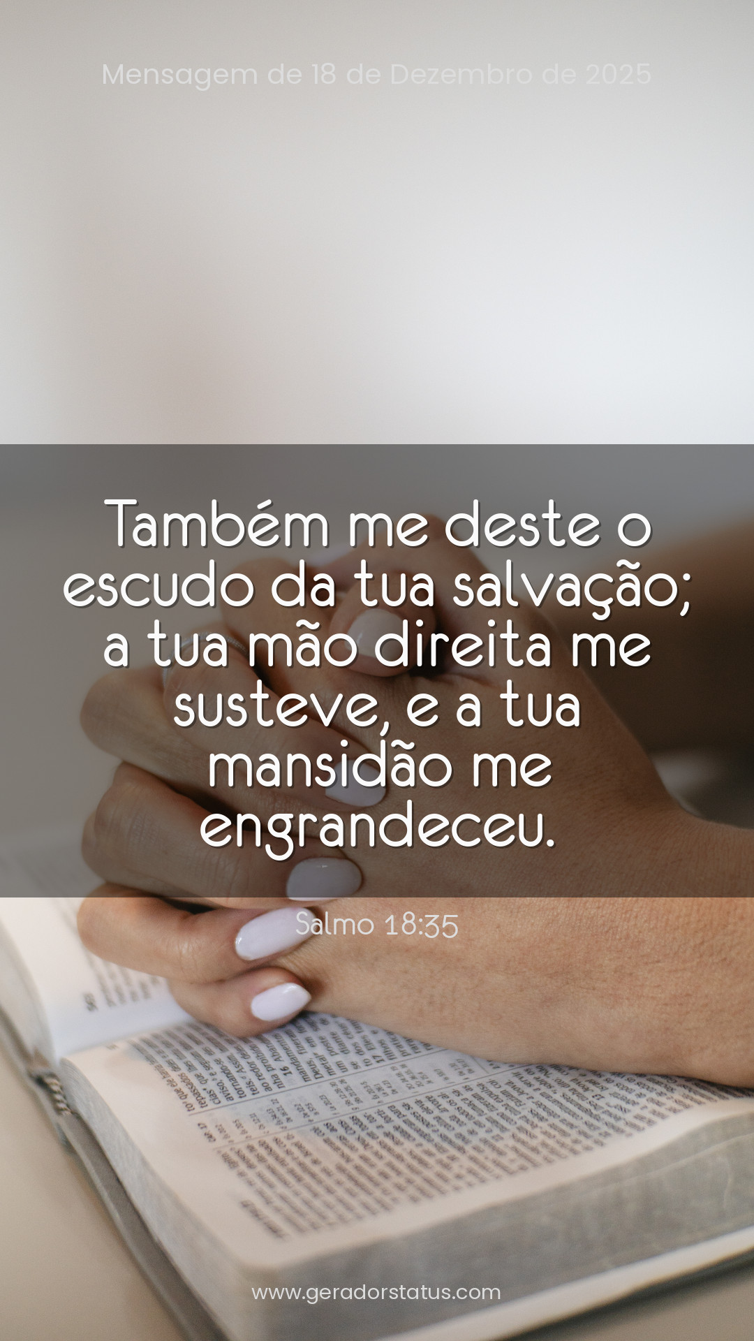 Status do dia: Salmo