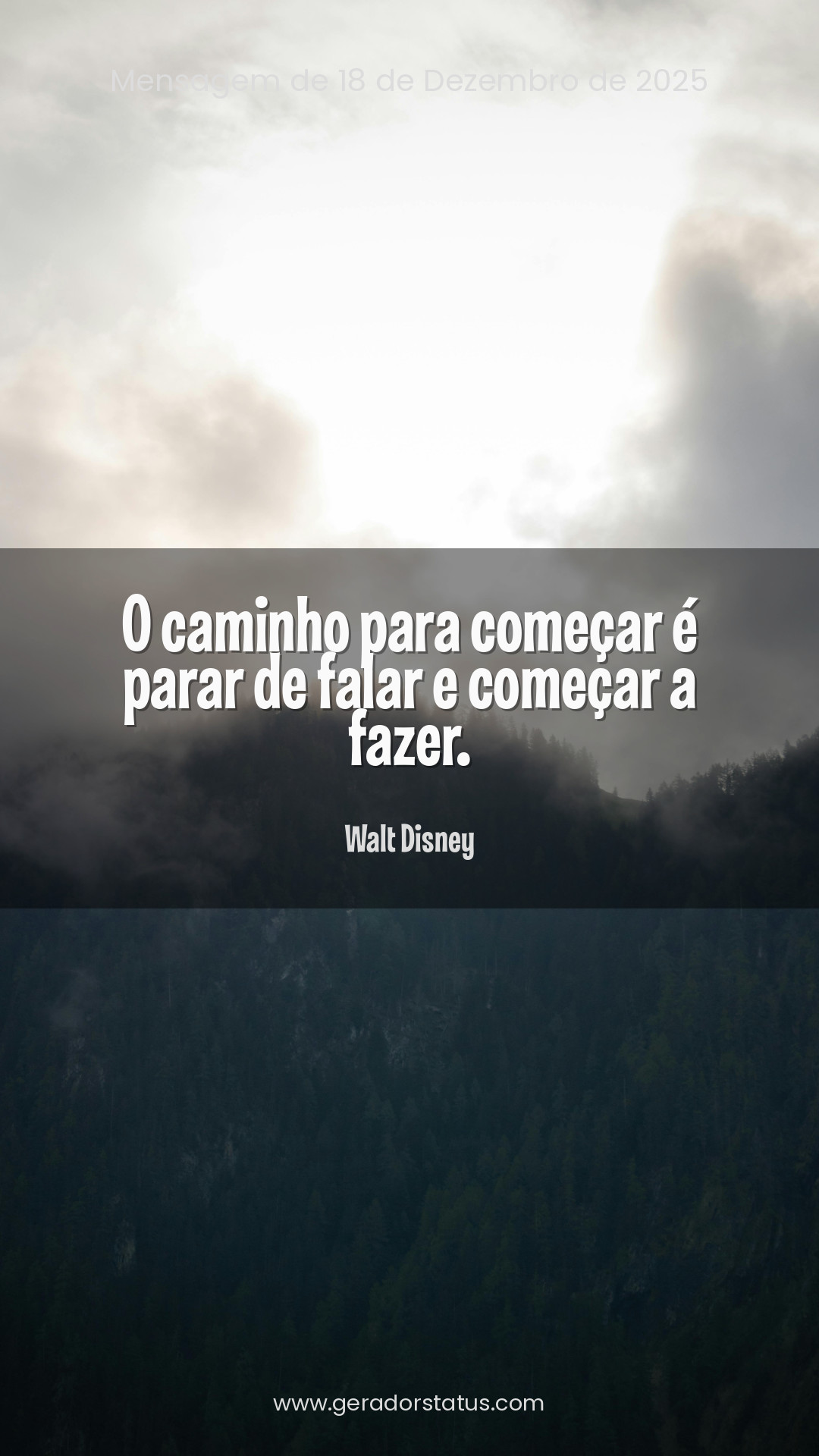 Status do dia: Reflexão