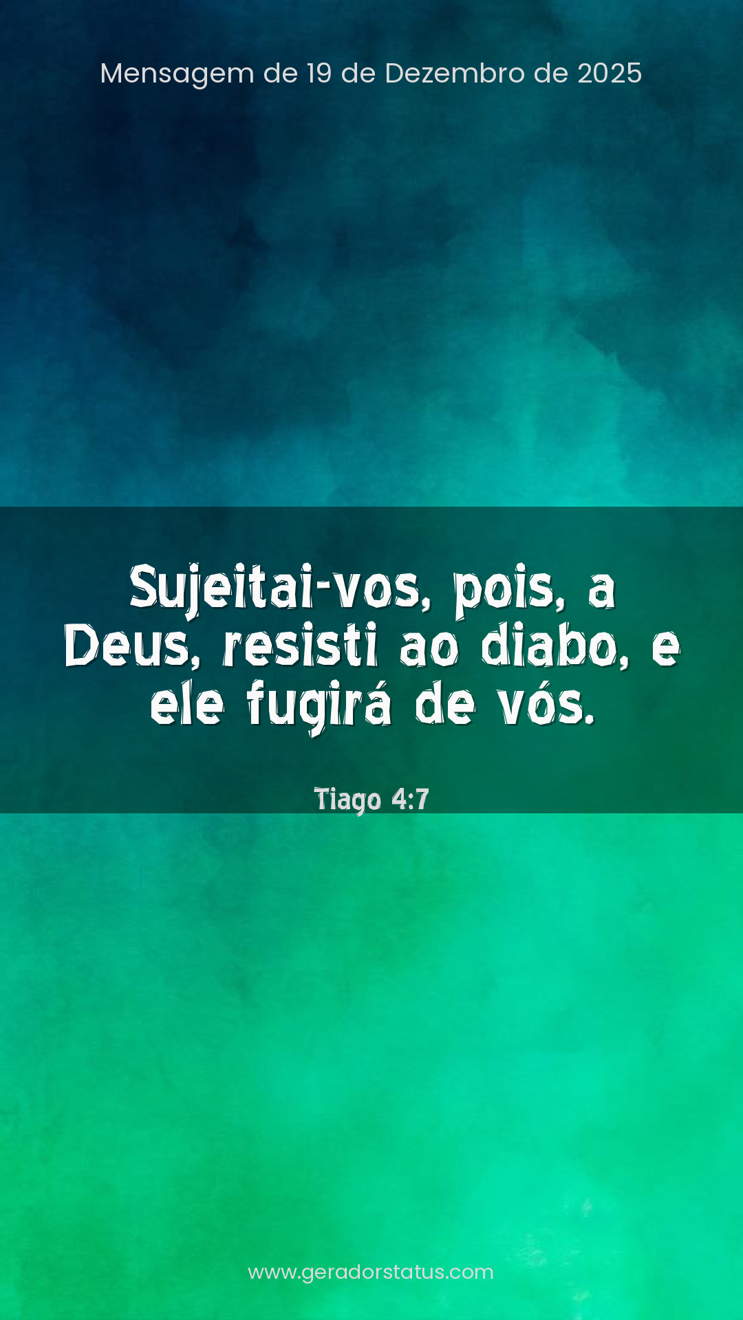 Status do dia: Versículo