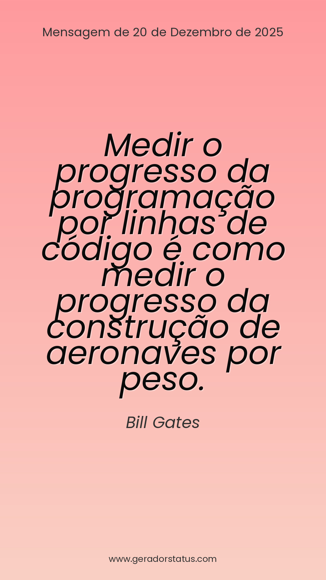 Status do dia: Citação