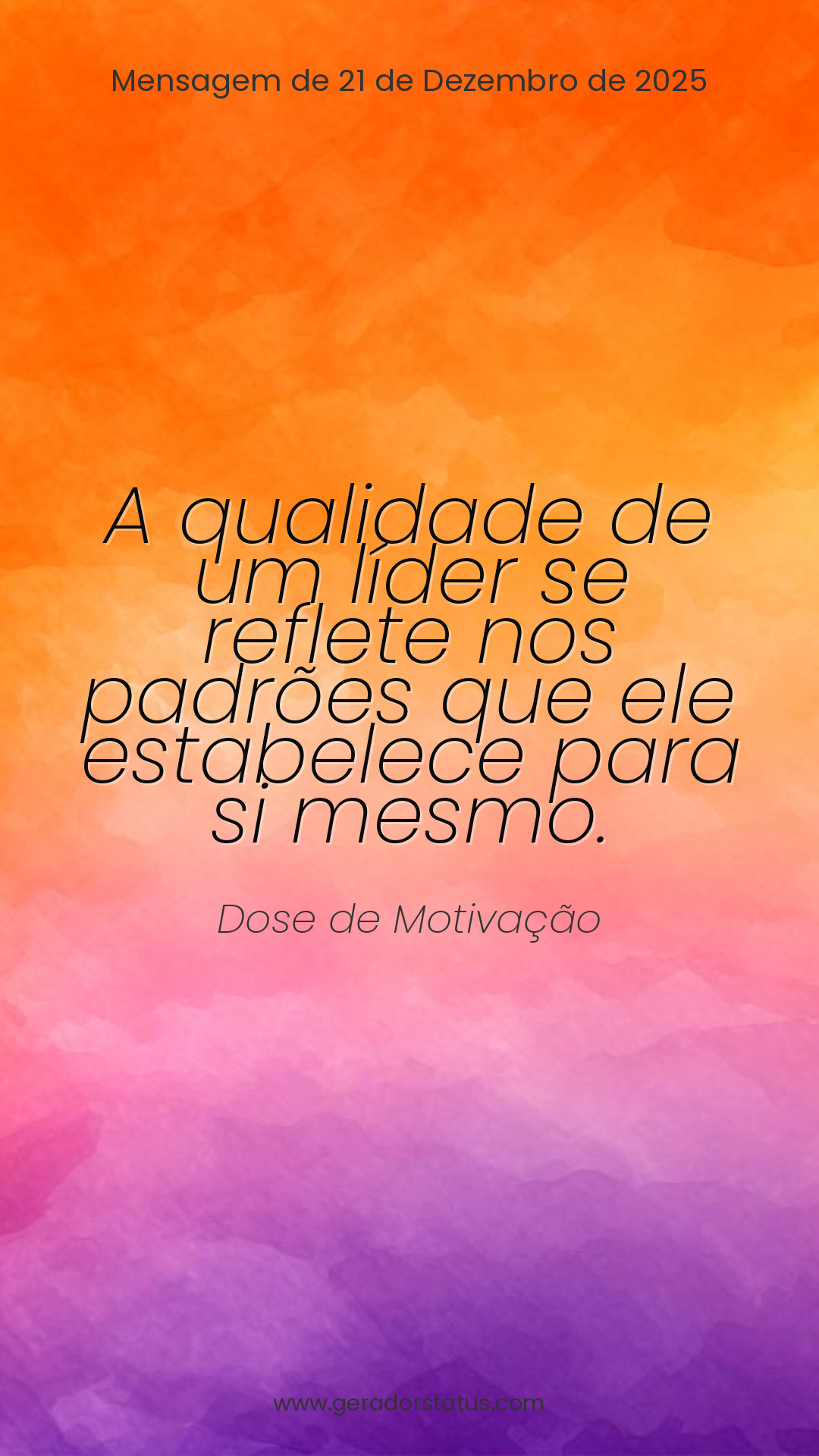 Status do dia: Motivacional