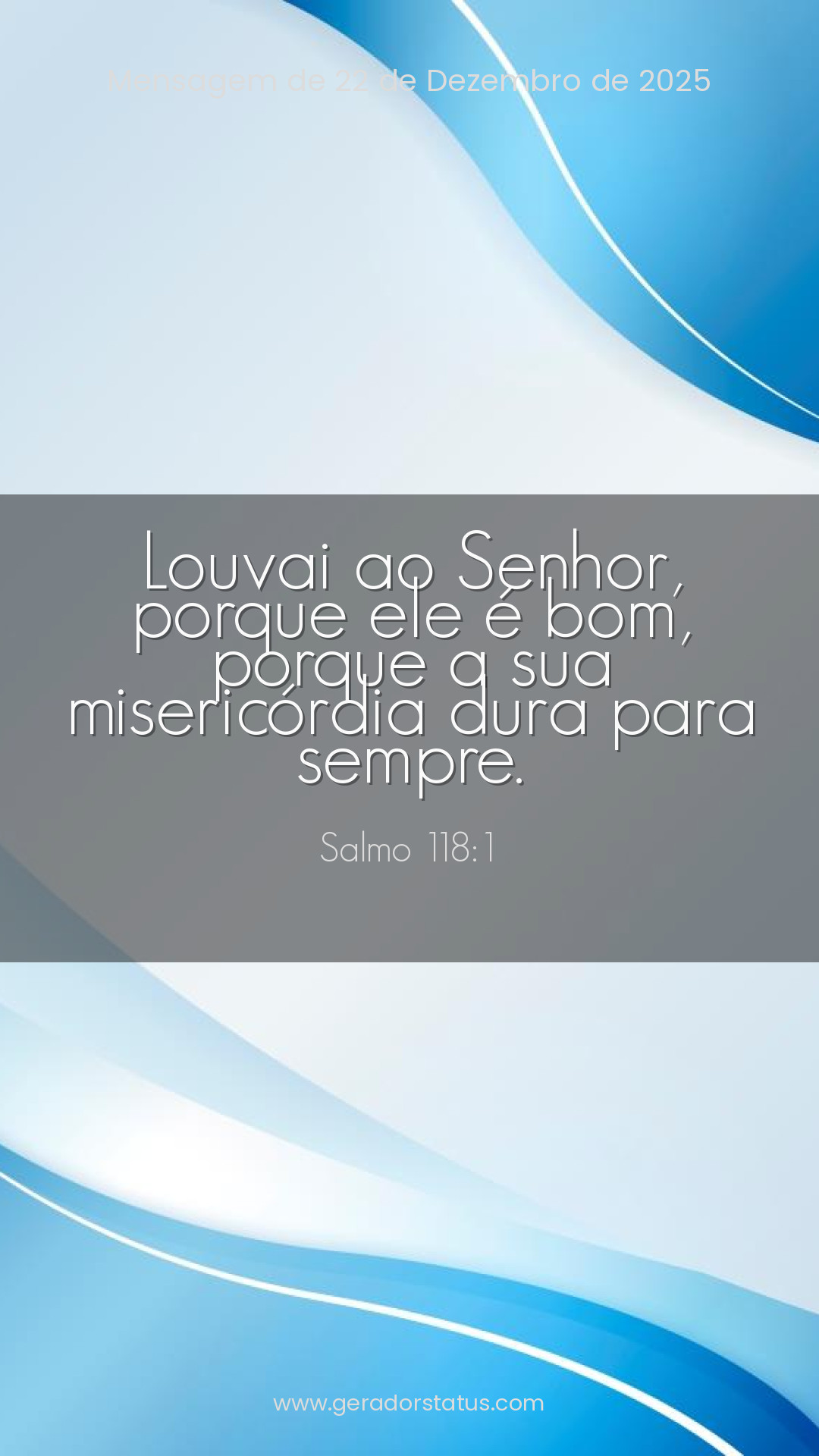 Status do dia: Salmo