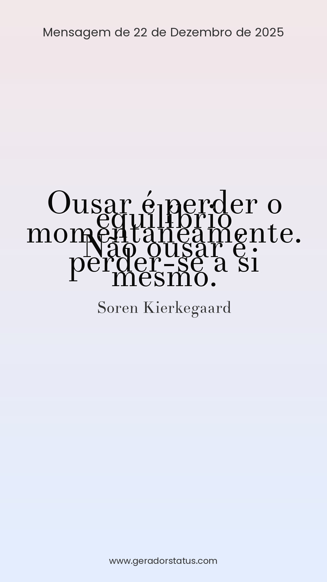 Status do dia: Reflexão