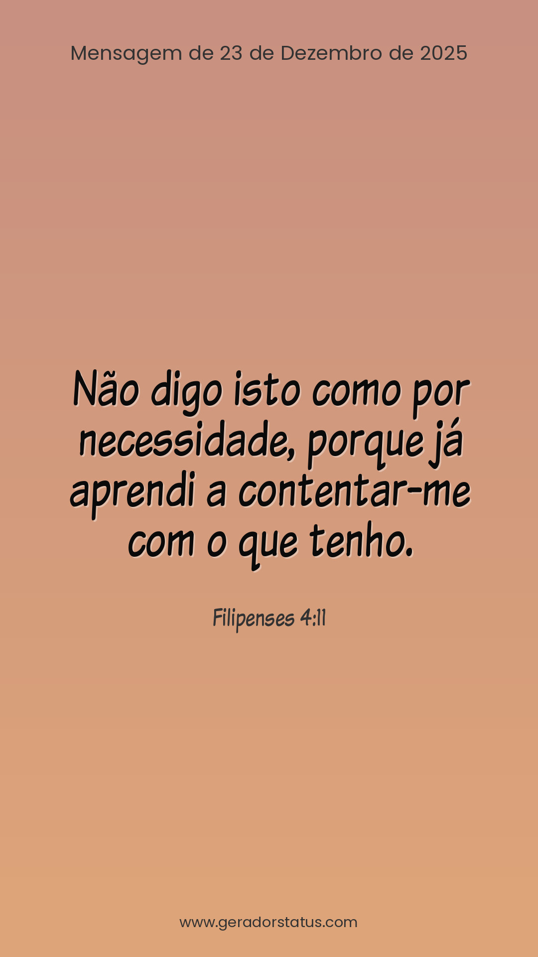 Status do dia: Versículo