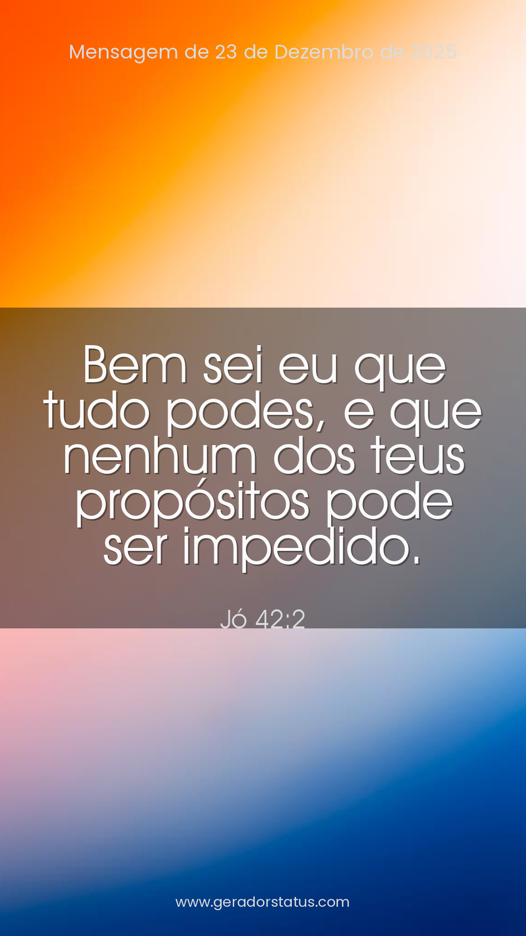 Status do dia: Versículo