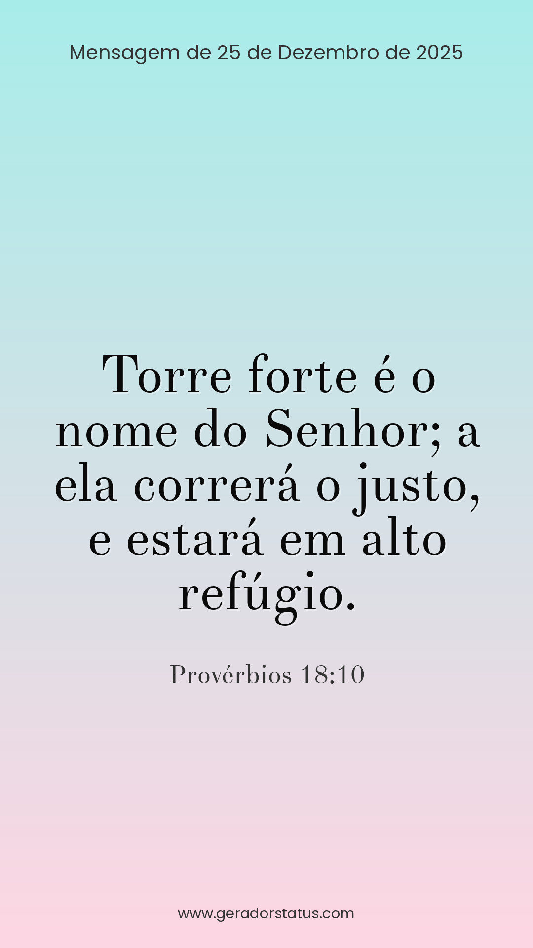 Status do dia: Versículo