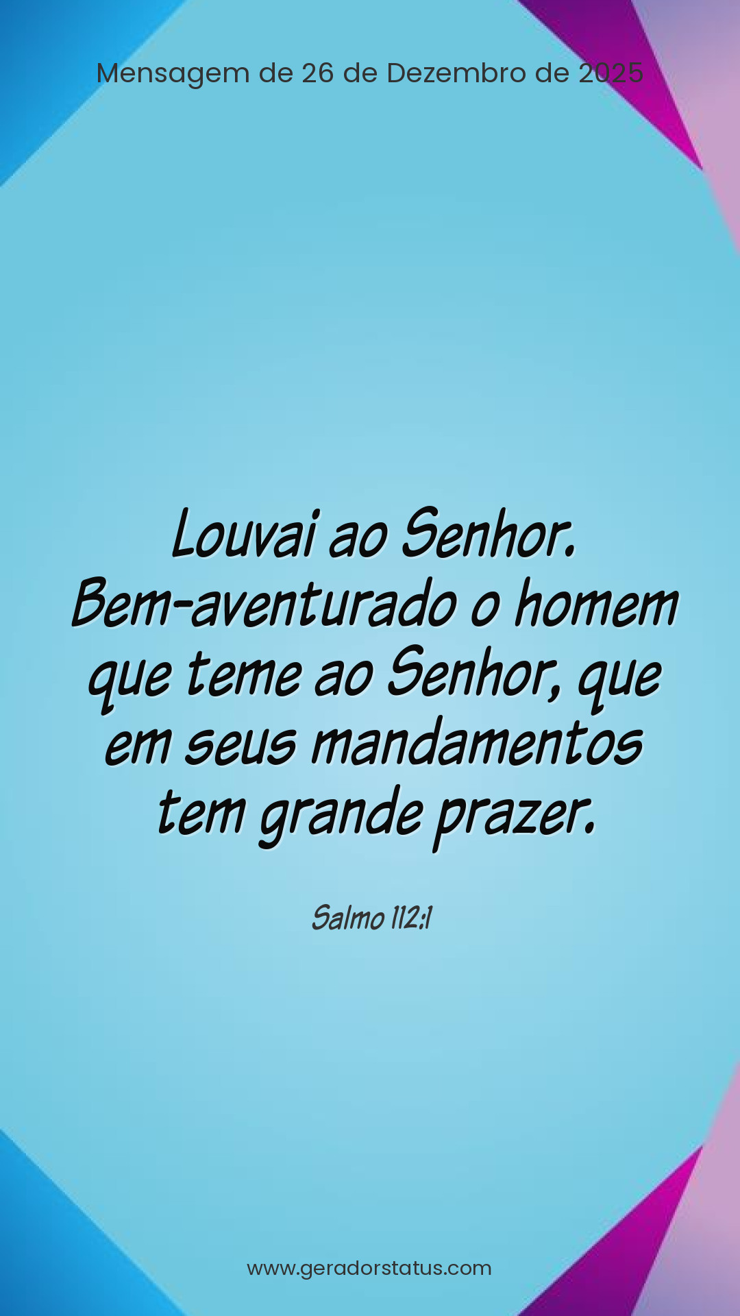 Status do dia: Salmo