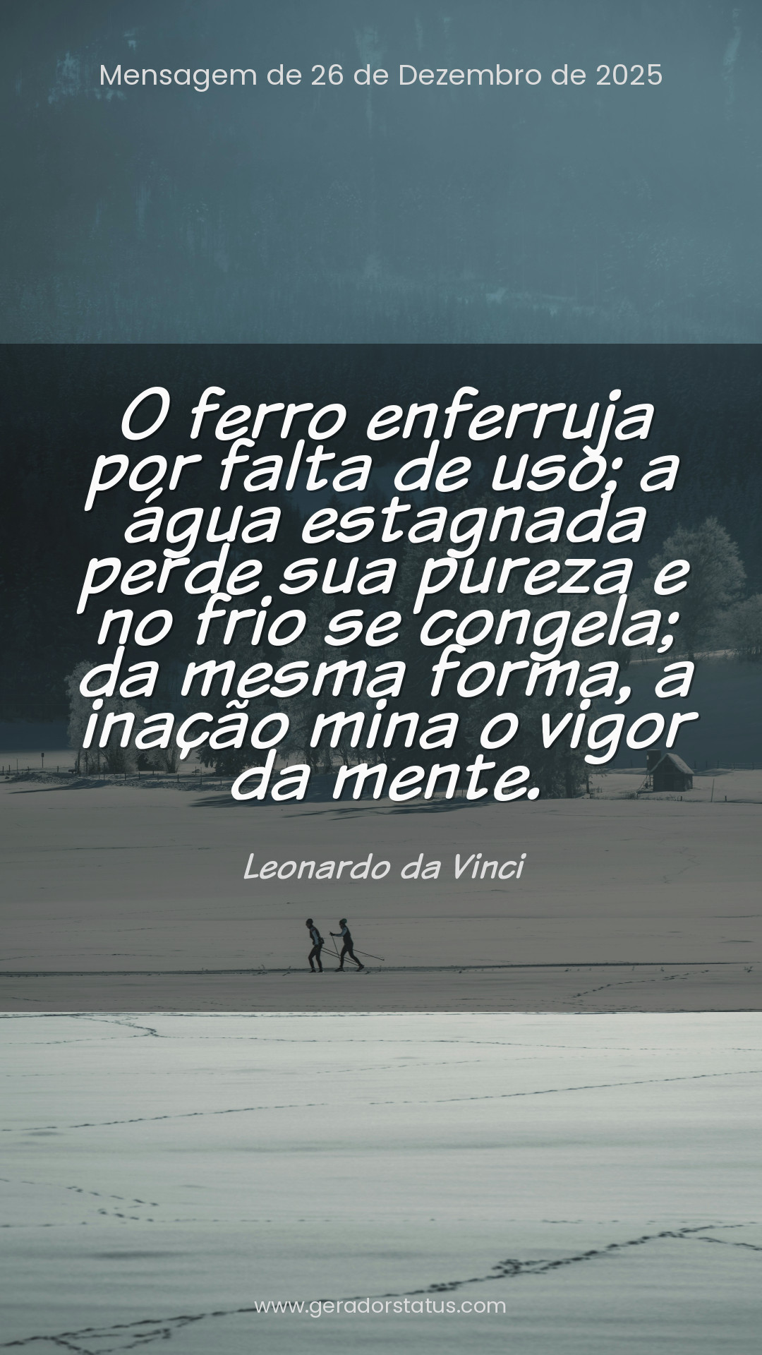 Status do dia: Reflexão