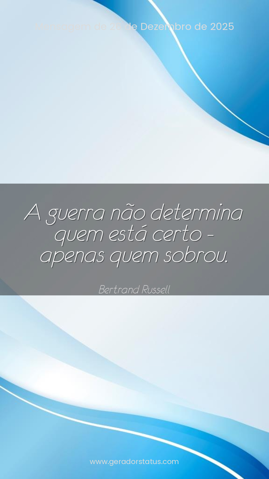 Status do dia: Citação