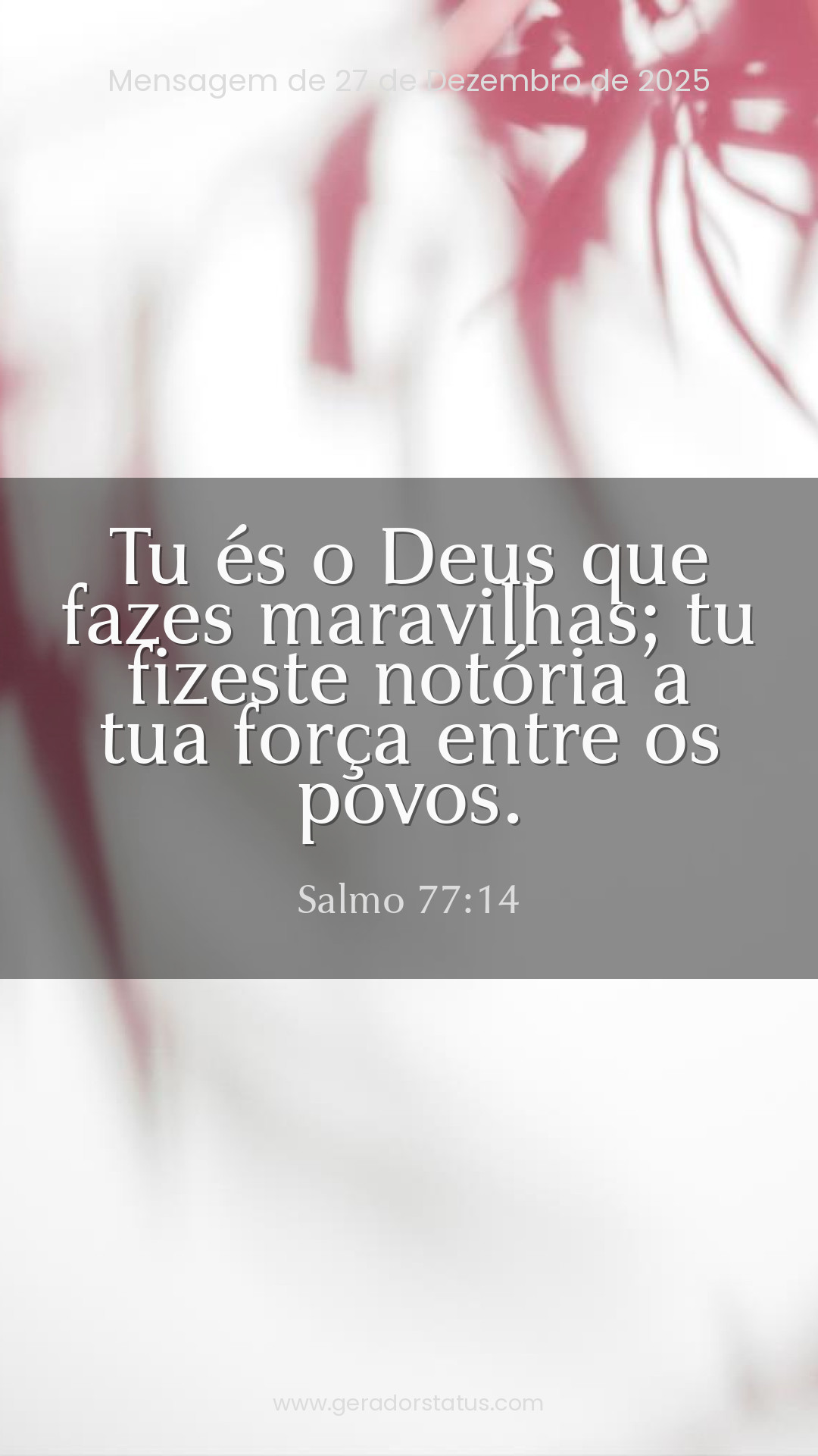 Status do dia: Salmo