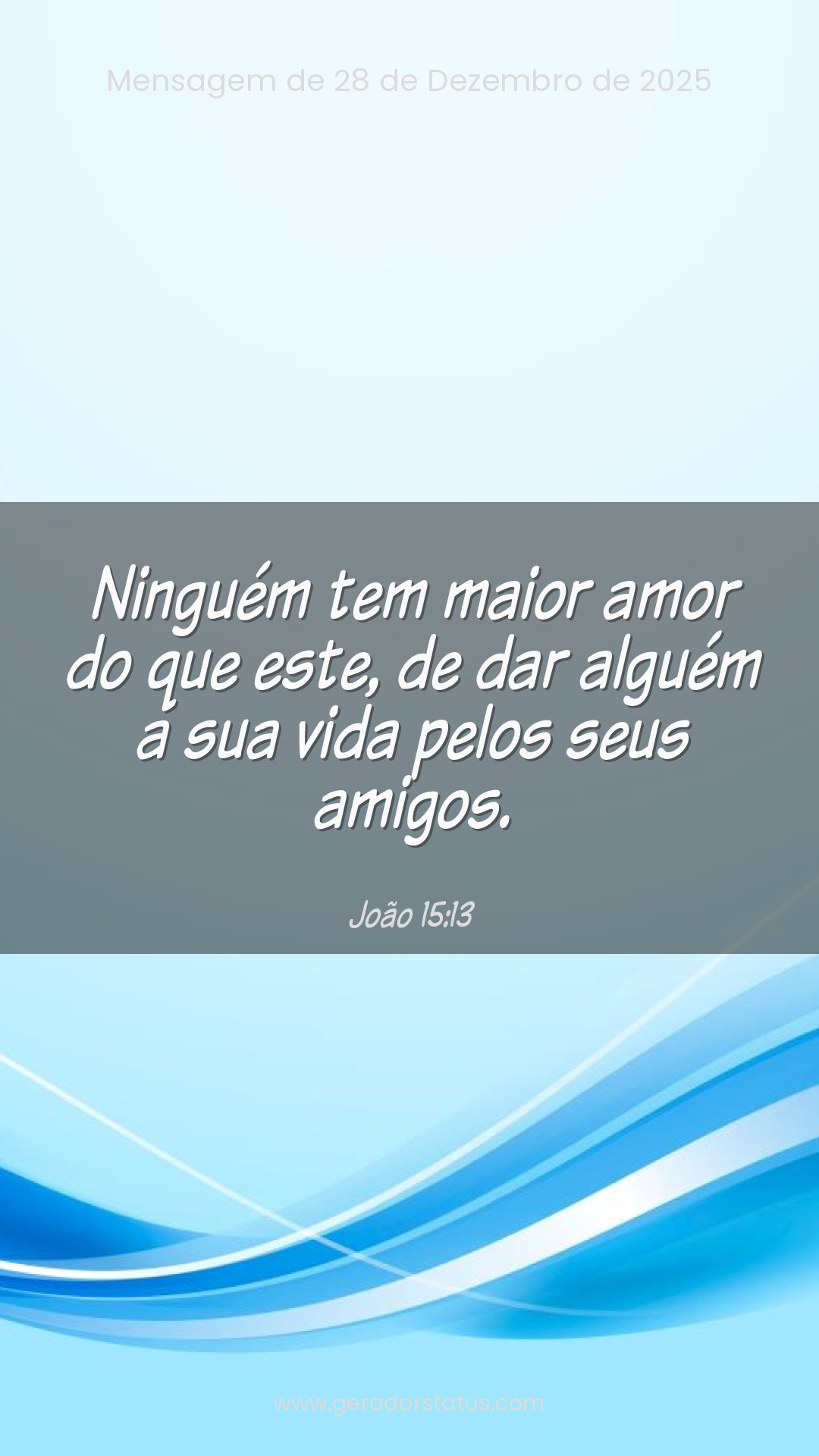 Status do dia: Versículo