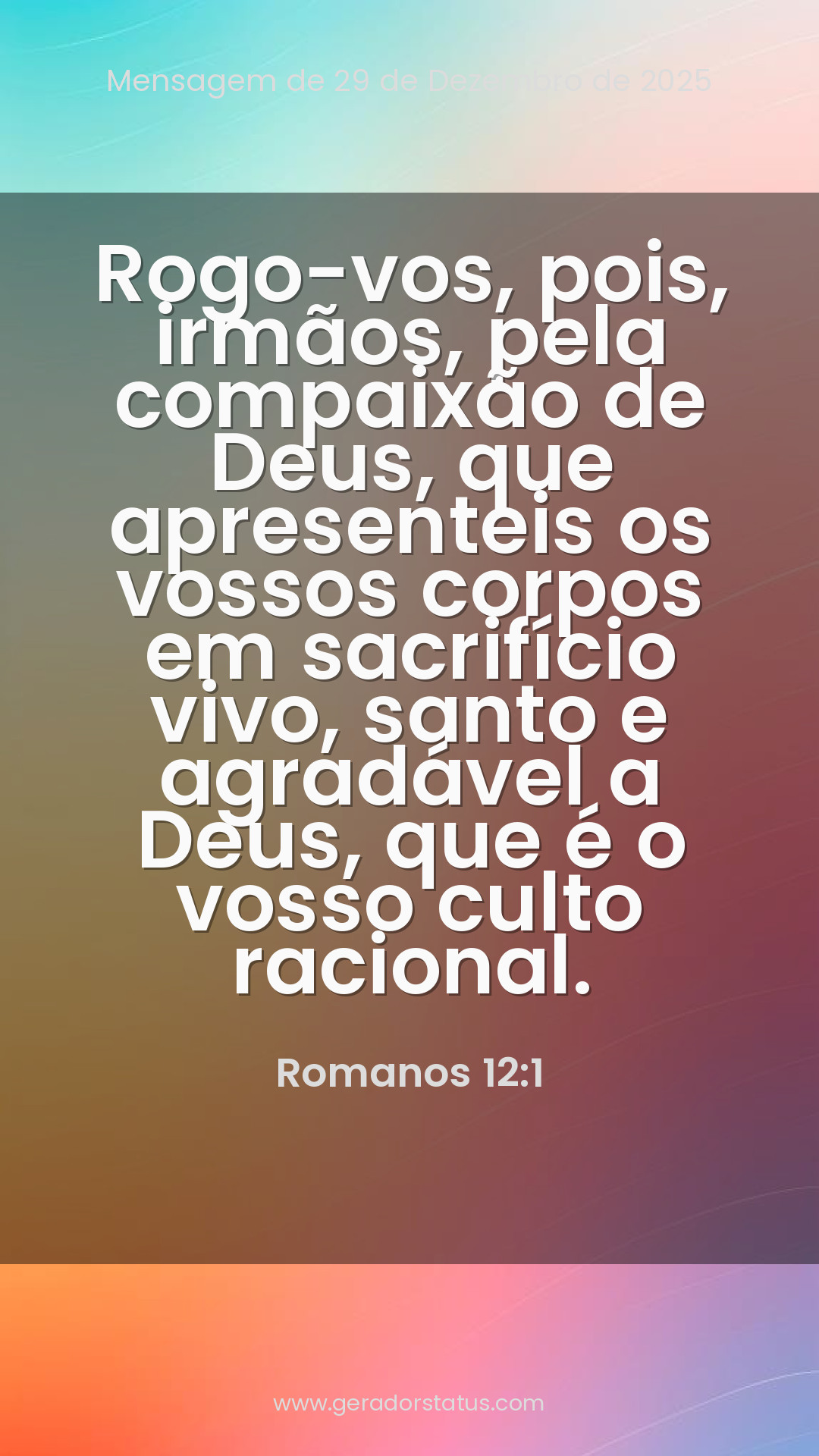 Status do dia: Versículo