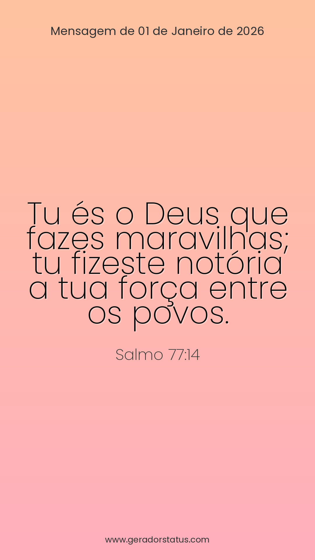 Status do dia: Salmo