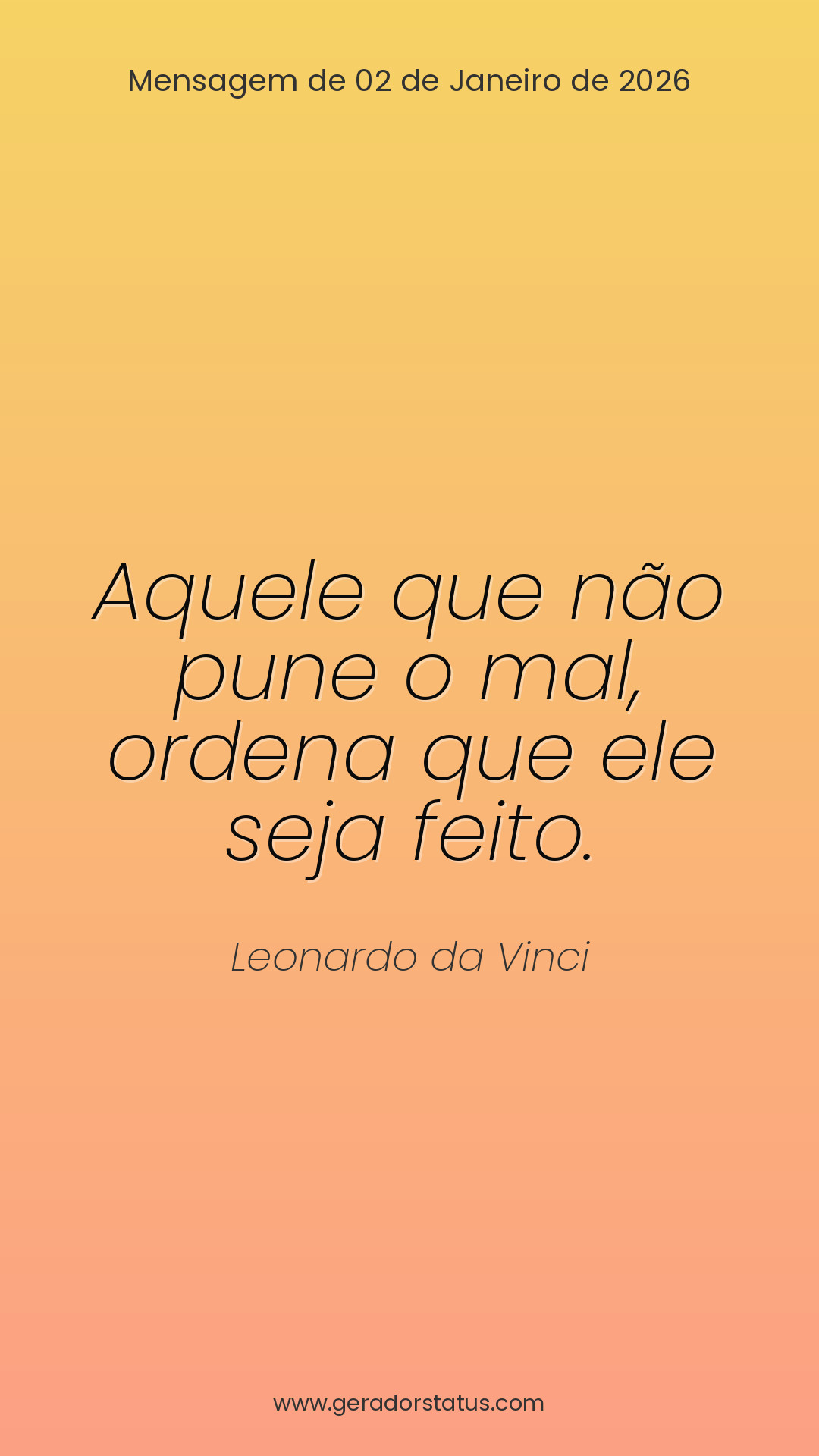 Status do dia: Reflexão