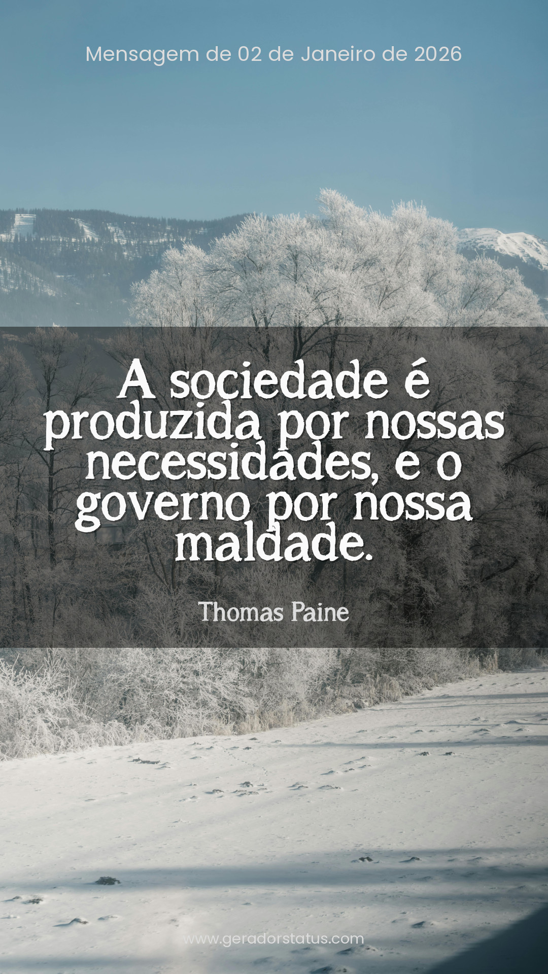 Status do dia: Citação