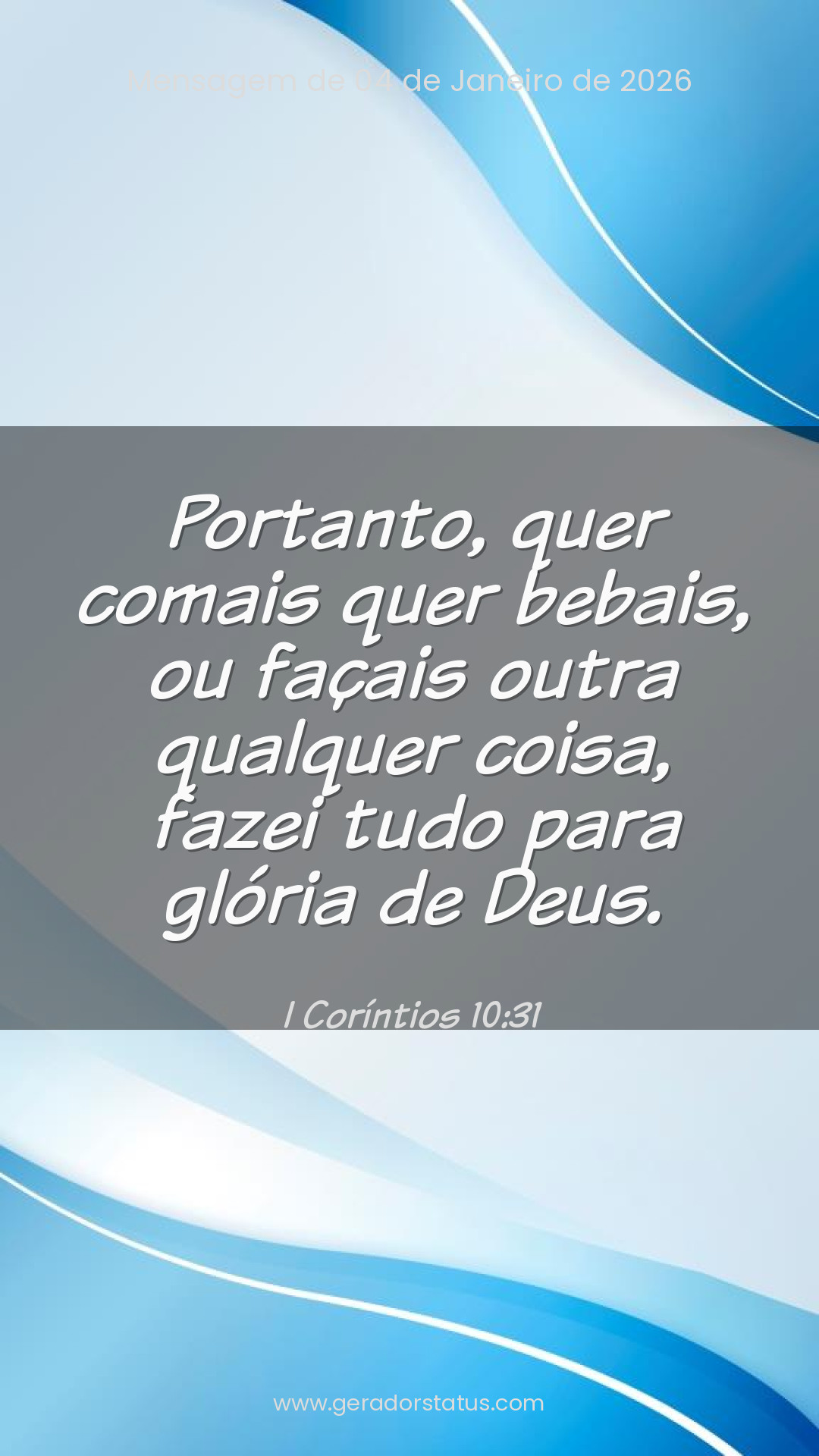 Status do dia: Versículo