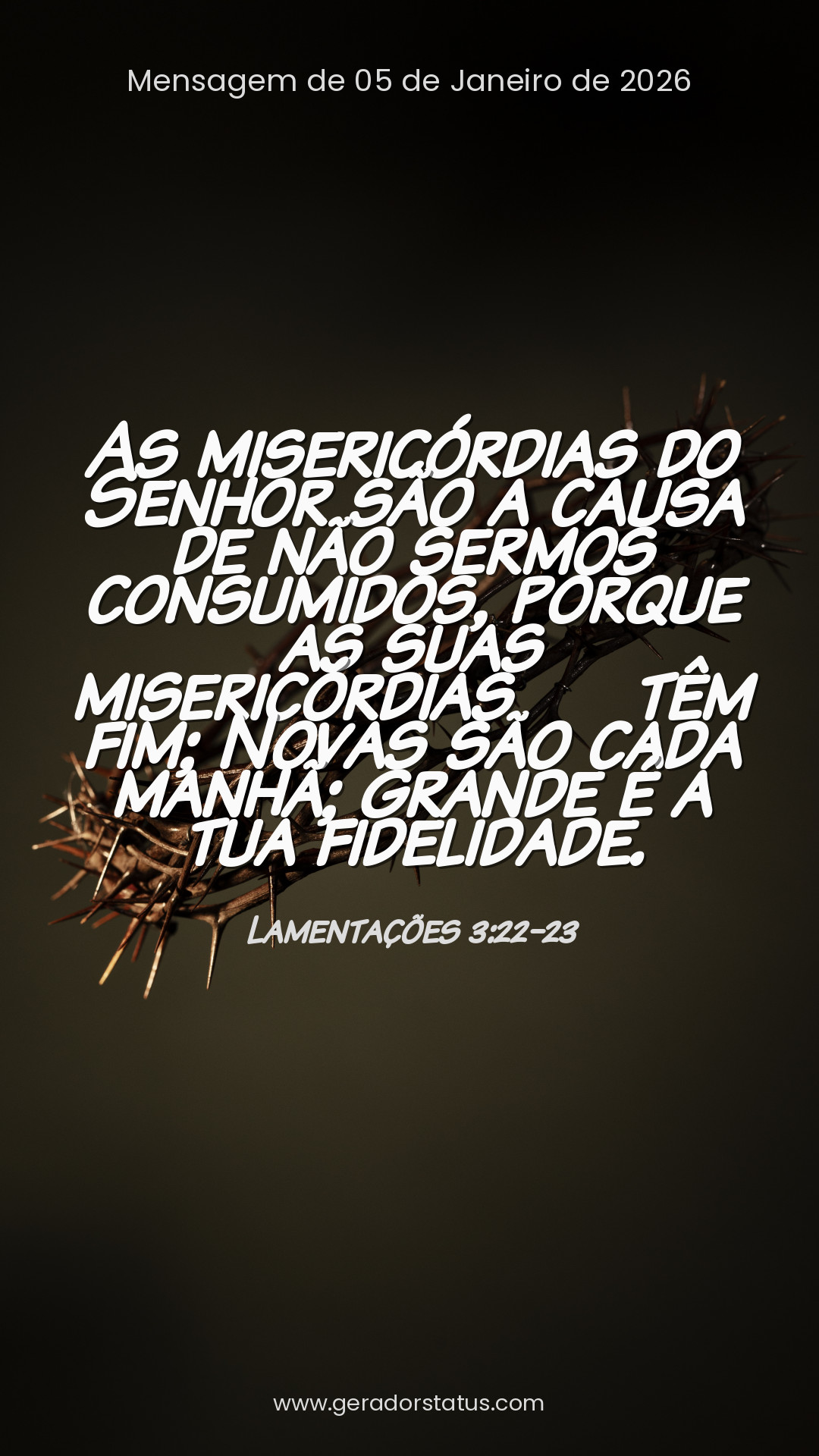 Status do dia: Versículo