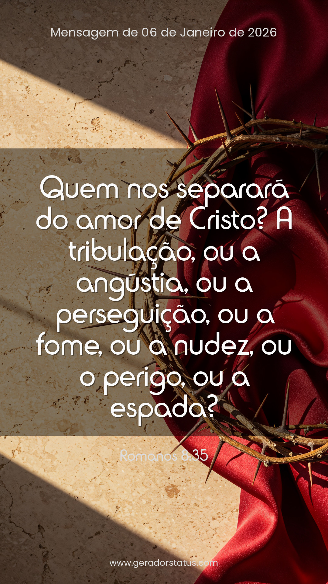 Status do dia: Versículo