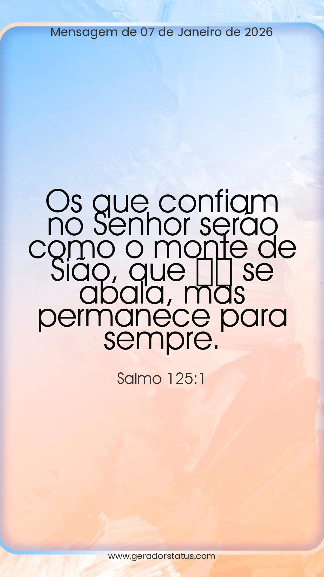 Status do dia: Salmo