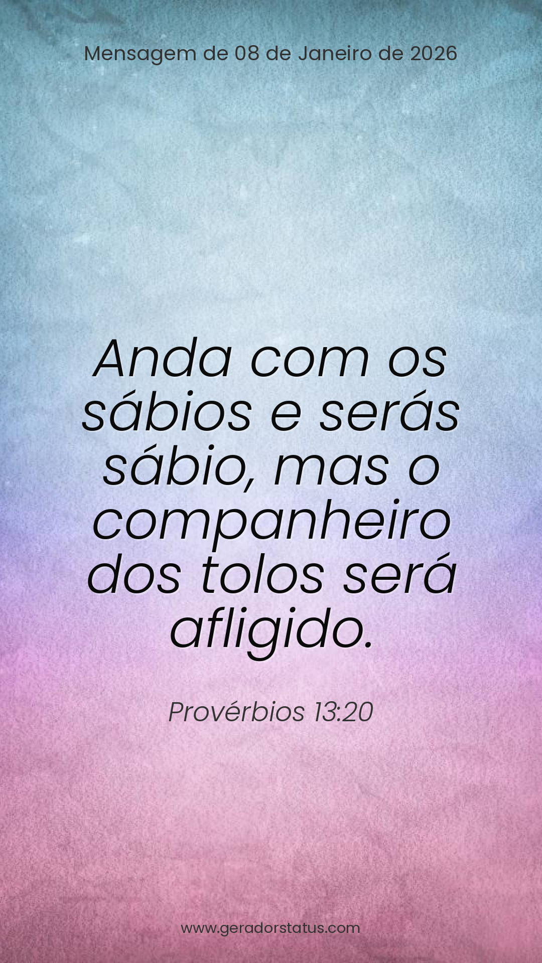 Status do dia: Versículo