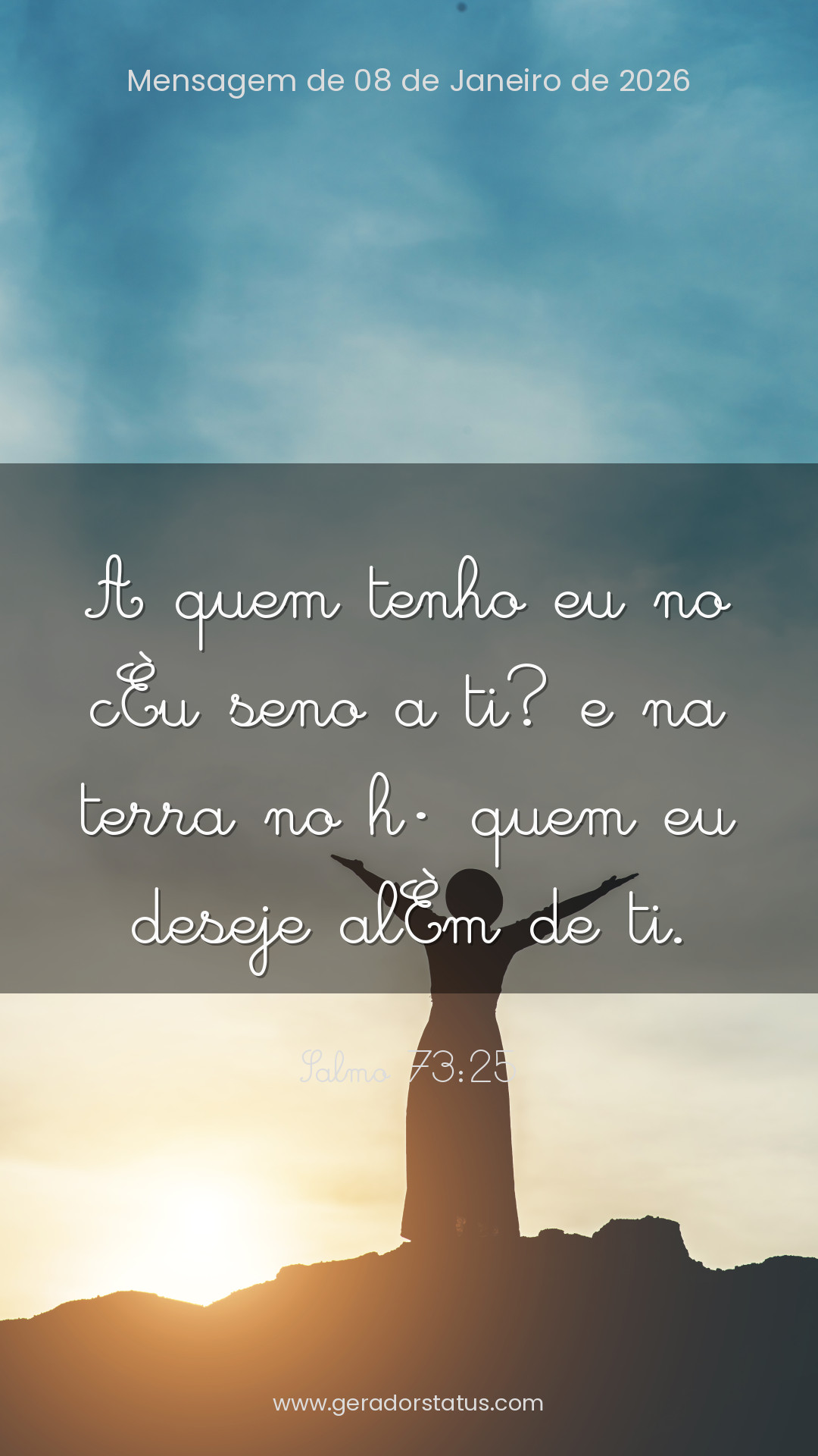 Status do dia: Salmo