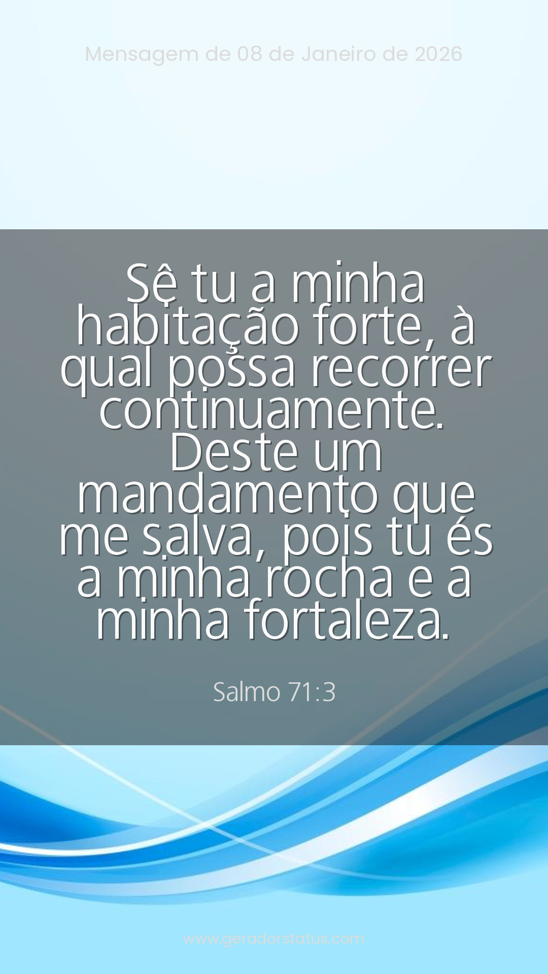 Status do dia: Salmo