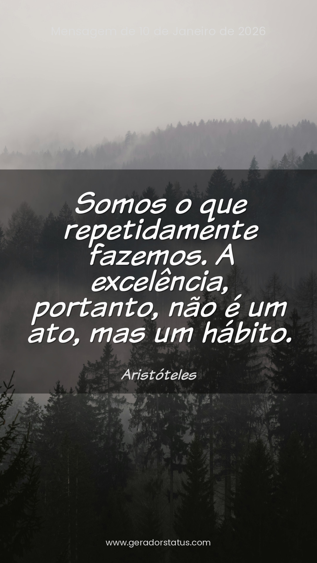 Status do dia: Reflexão