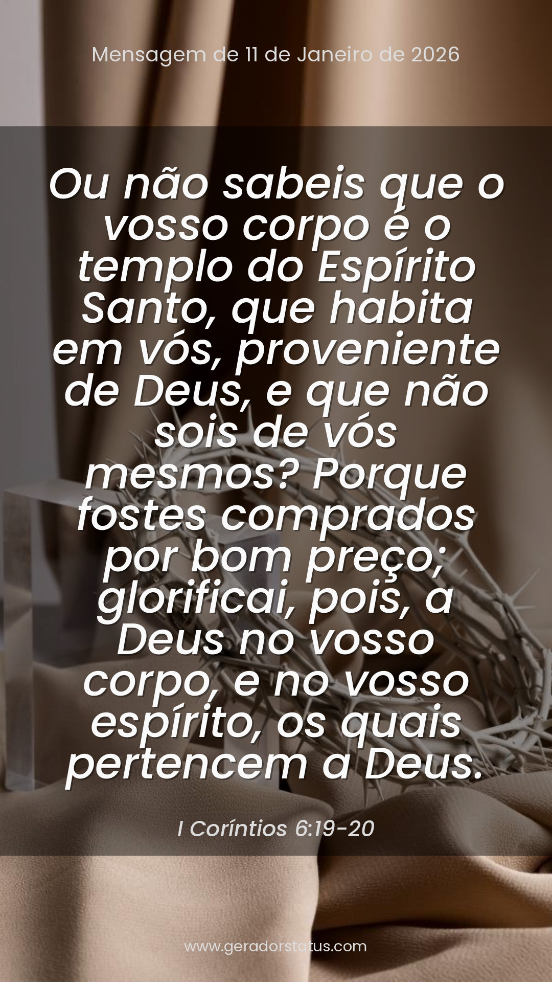 Status do dia: Versículo