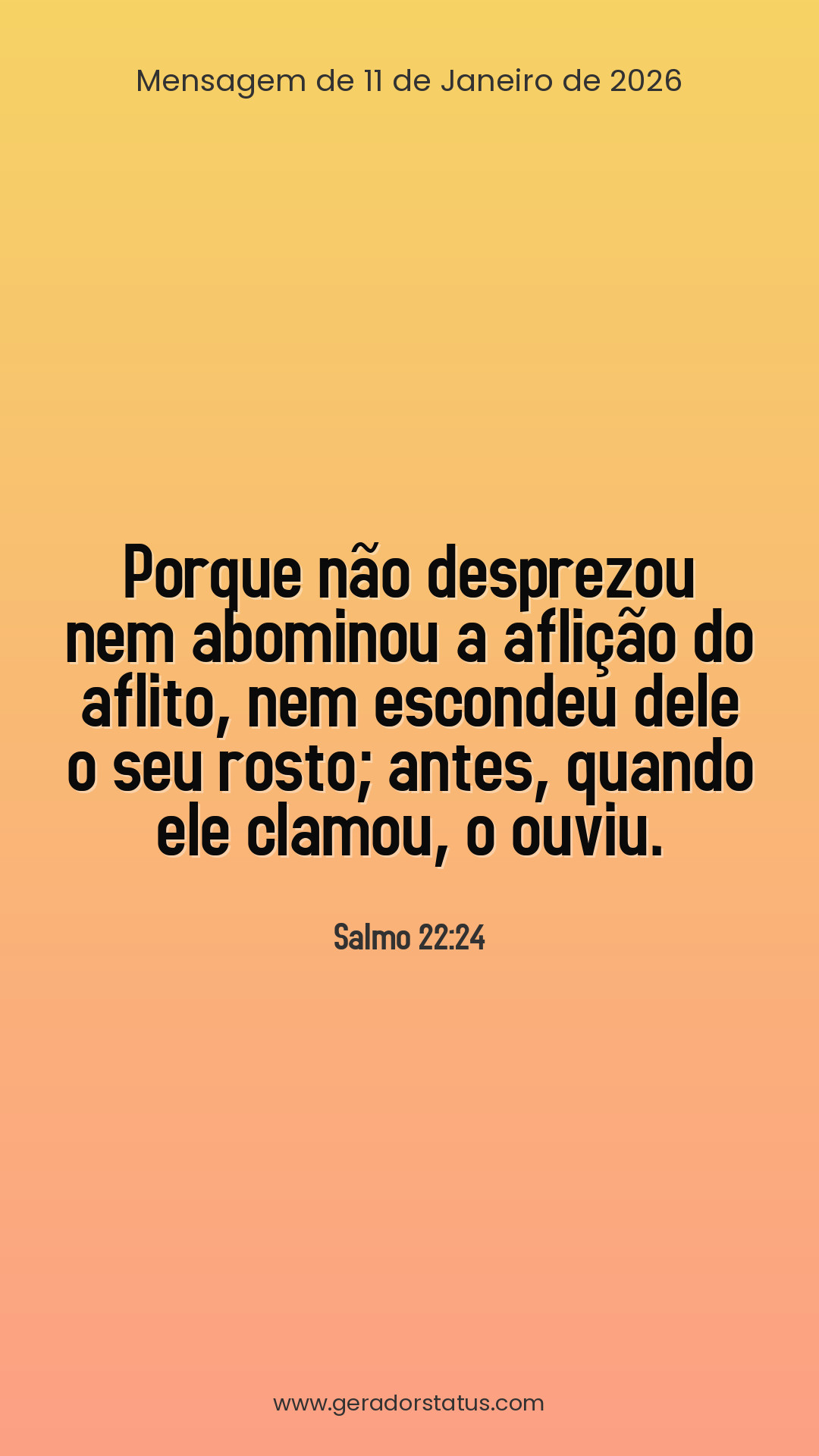 Status do dia: Salmo