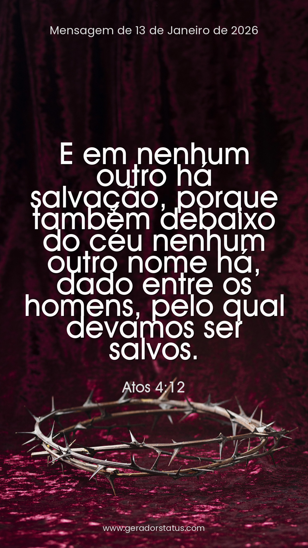 Status do dia: Versículo