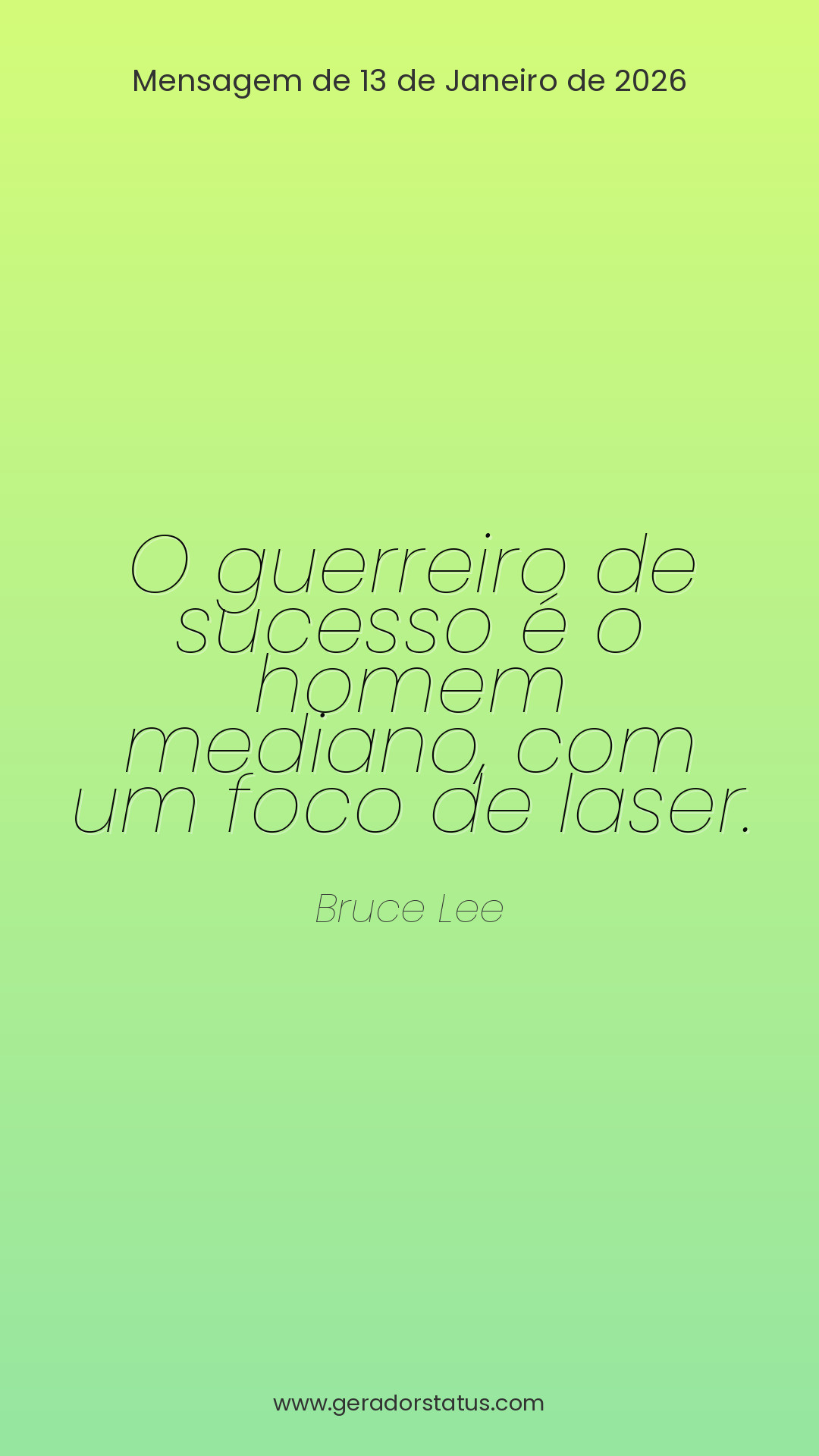 Status do dia: Reflexão