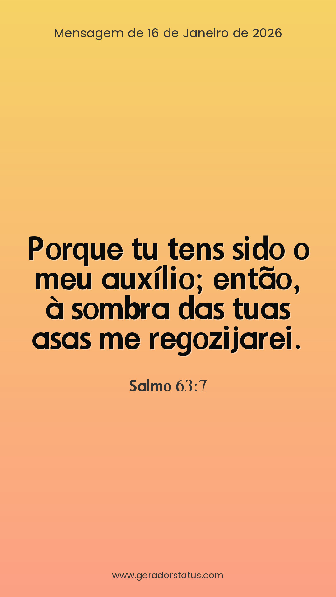 Status do dia: Salmo