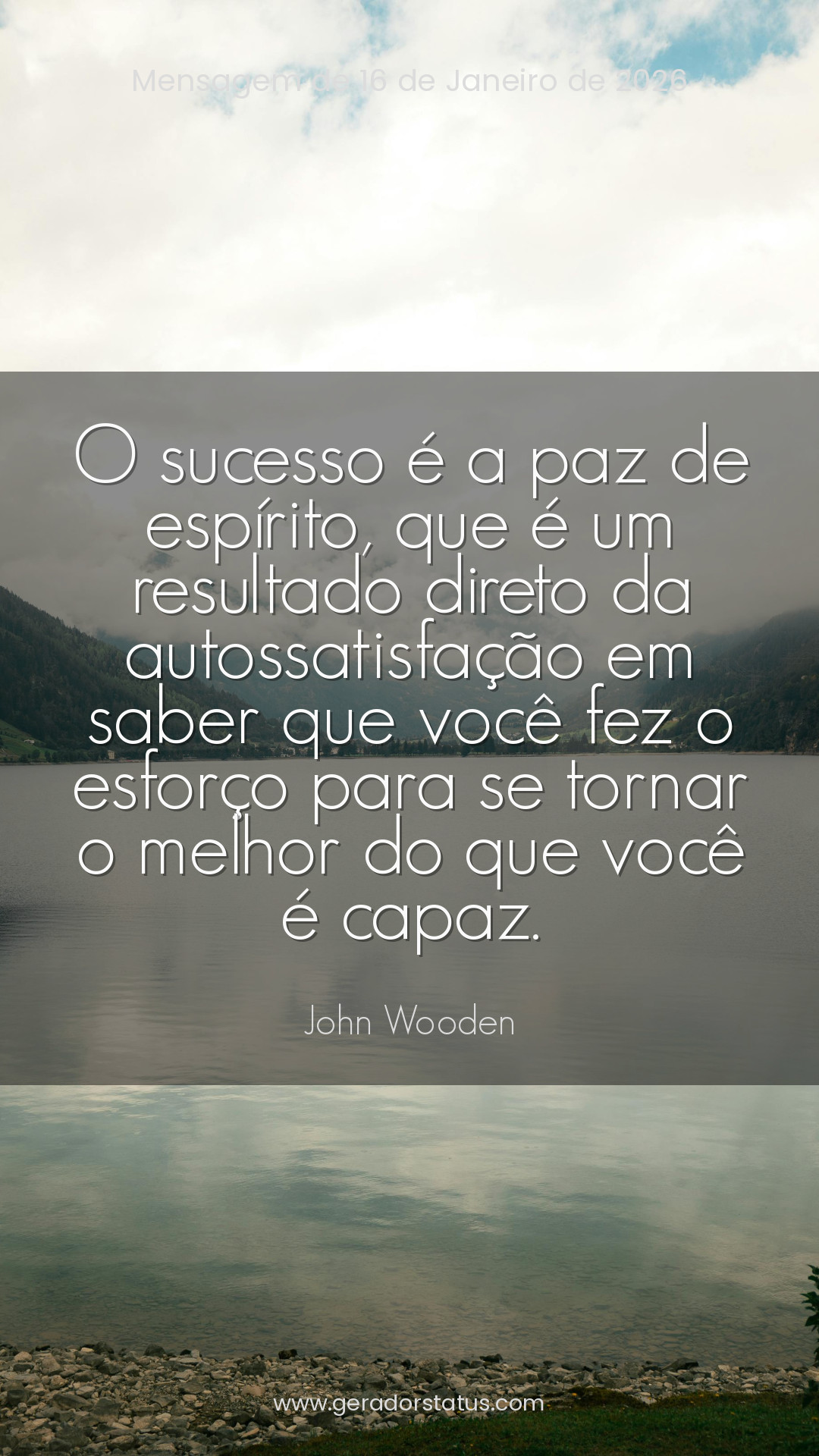 Status do dia: Reflexão