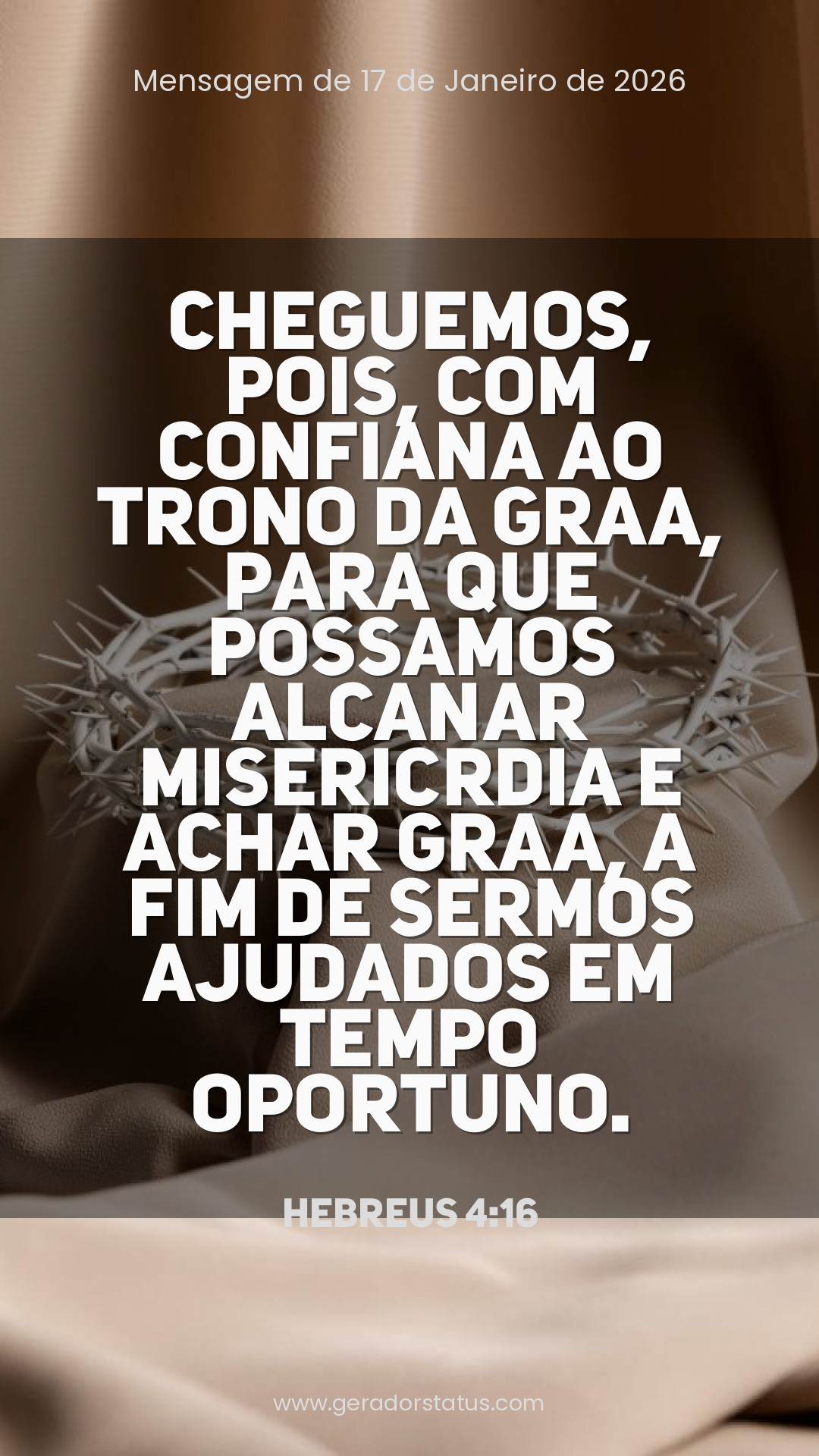 Status do dia: Versículo