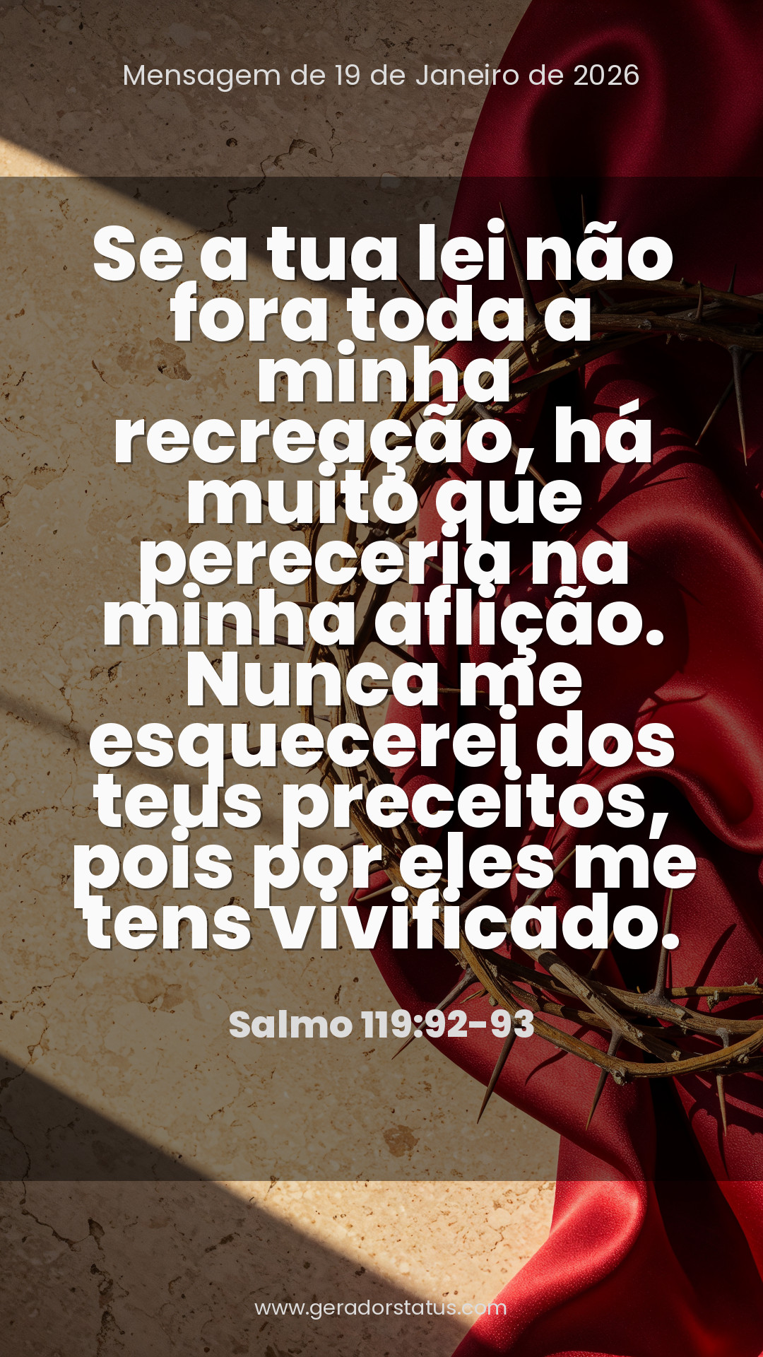 Status do dia: Salmo