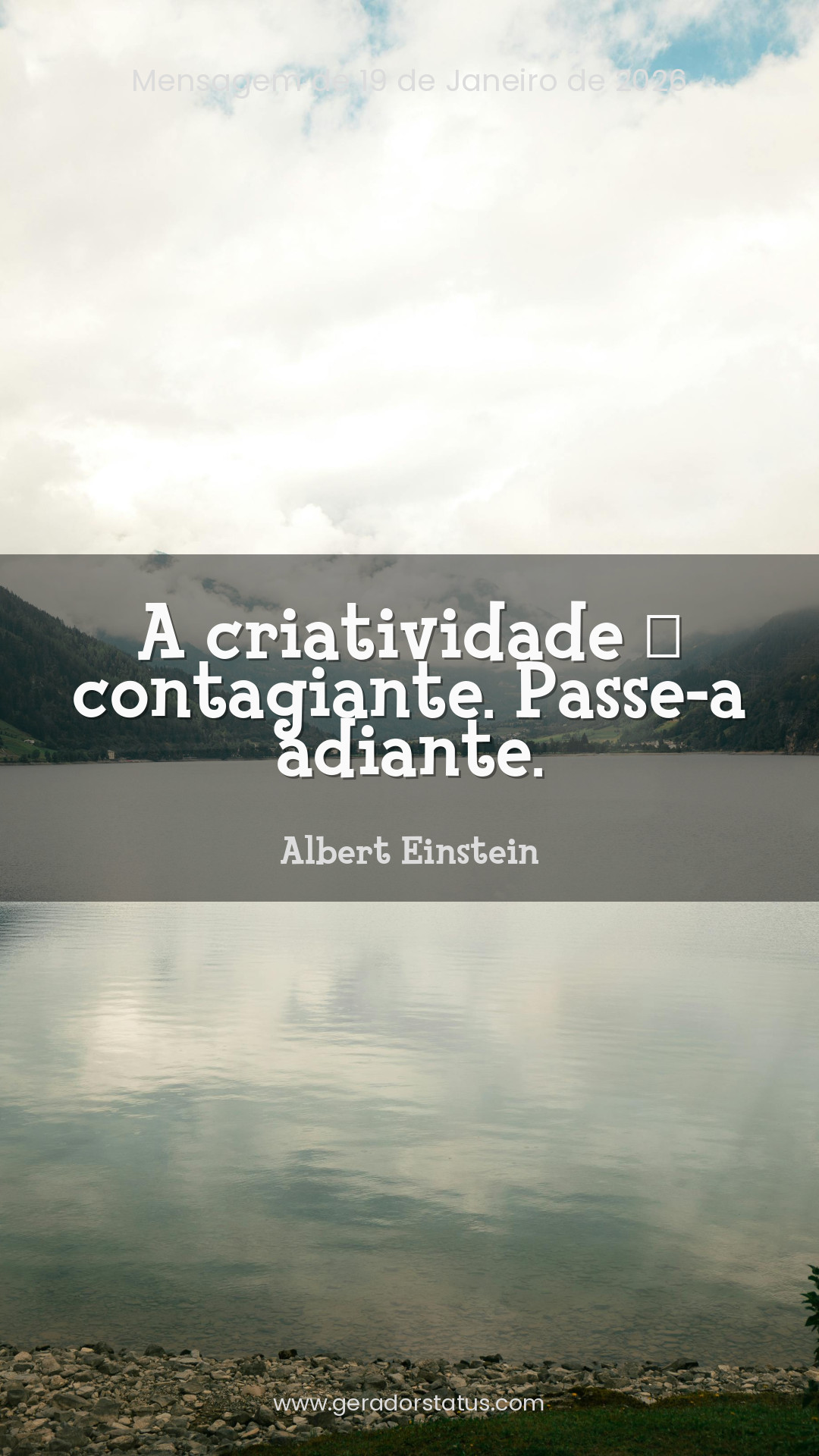 Status do dia: Reflexão