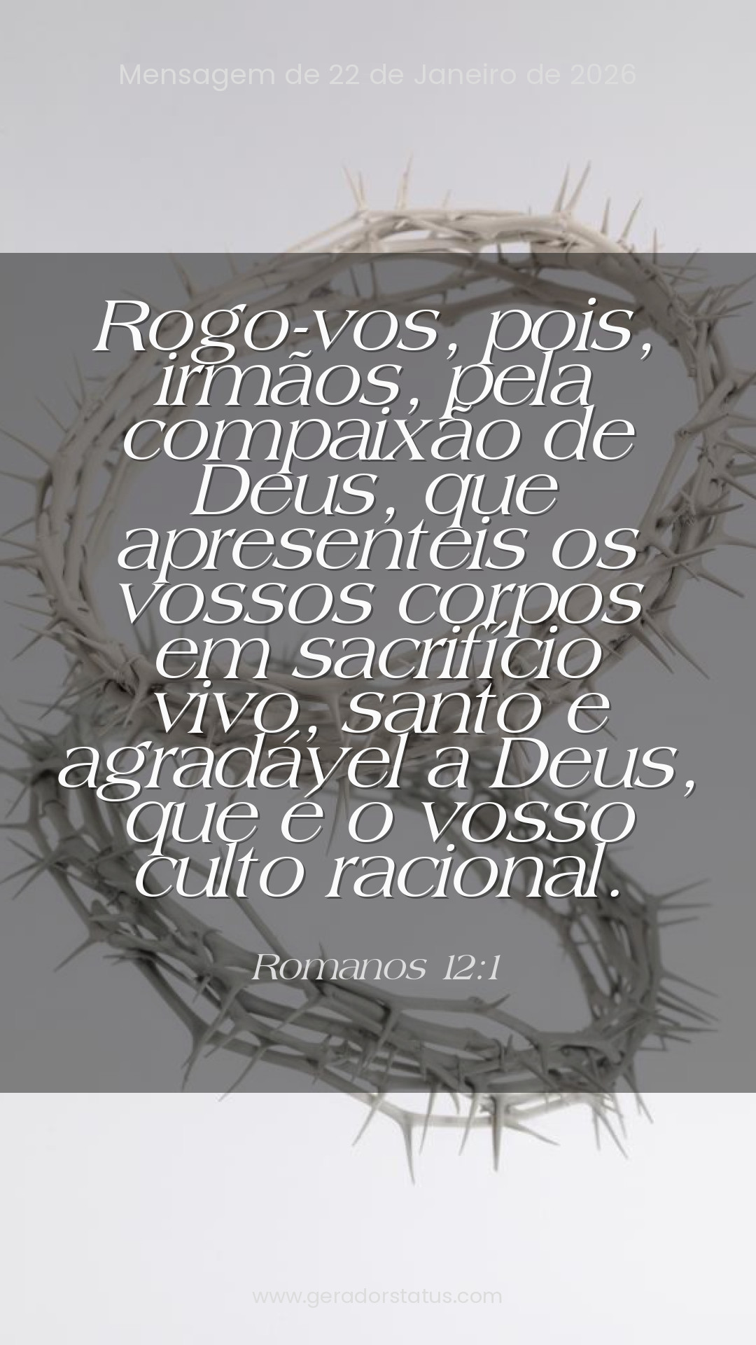 Status do dia: Versículo