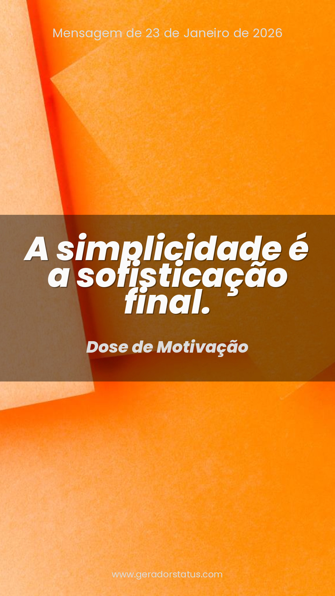 Status do dia: Motivacional