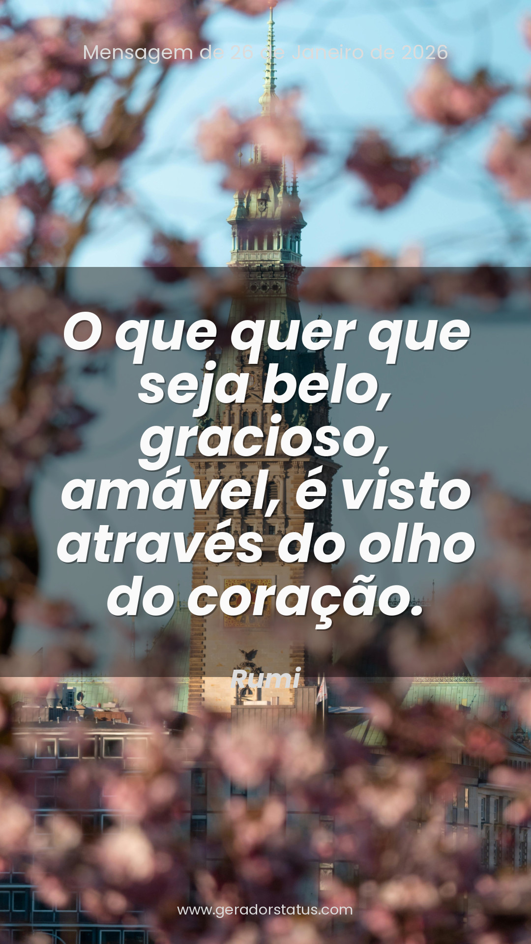 Status do dia: Reflexão