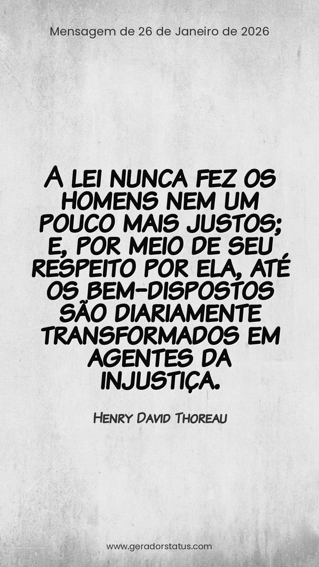 Status do dia: Citação