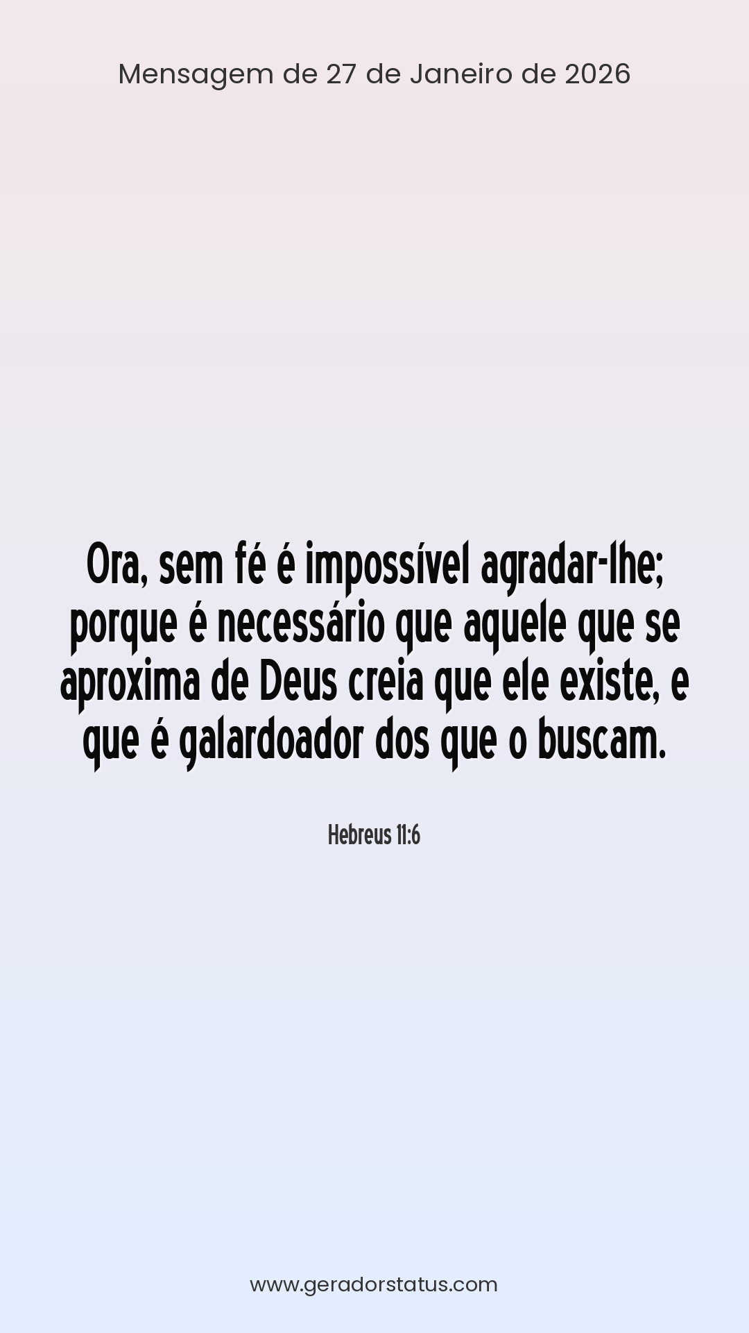 Status do dia: Versículo