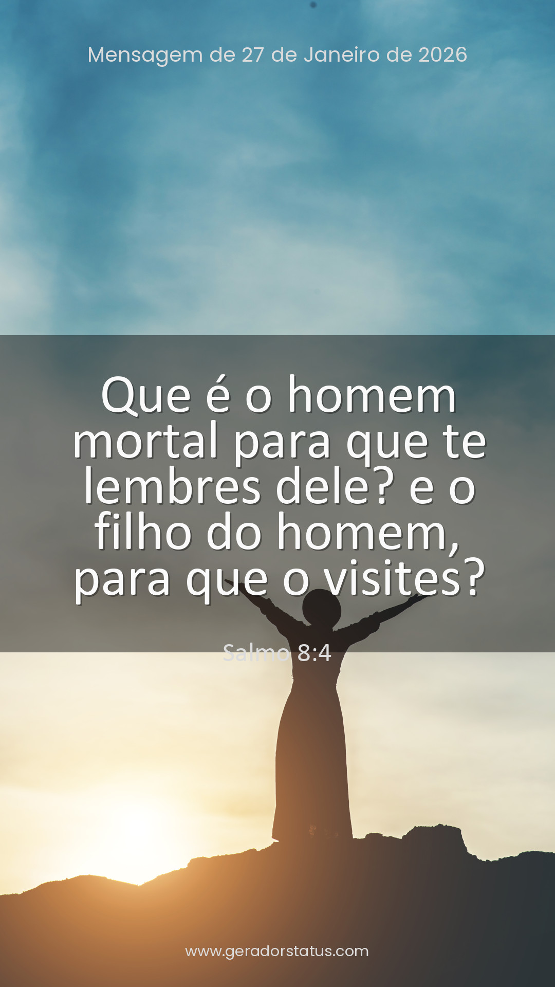 Status do dia: Salmo