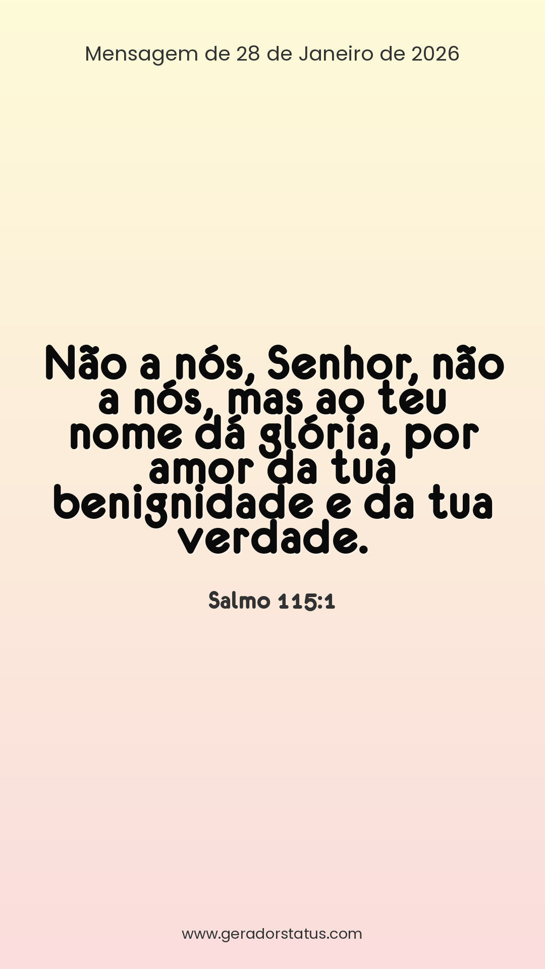 Status do dia: Salmo