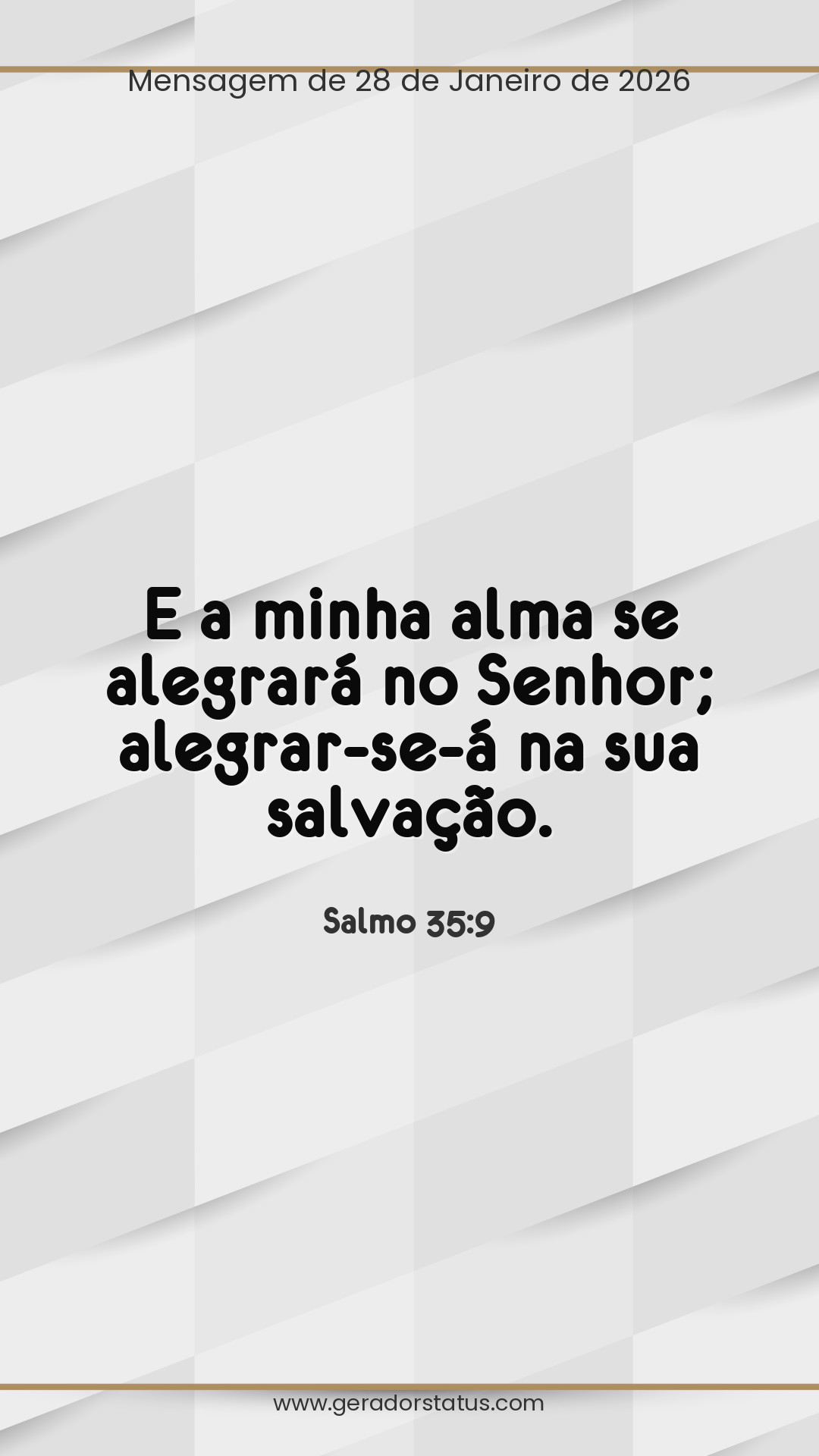 Status do dia: Salmo