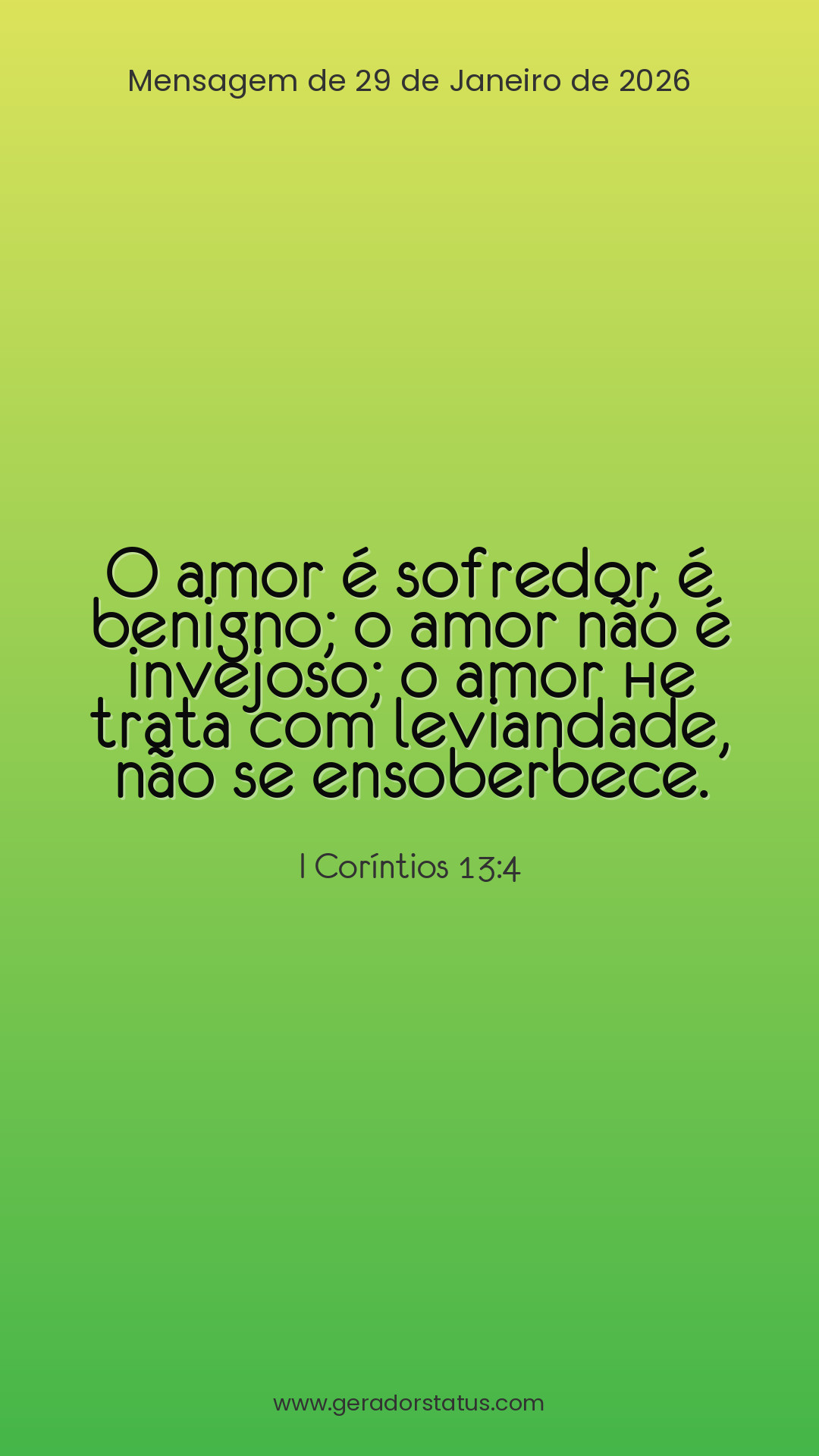 Status do dia: Versículo