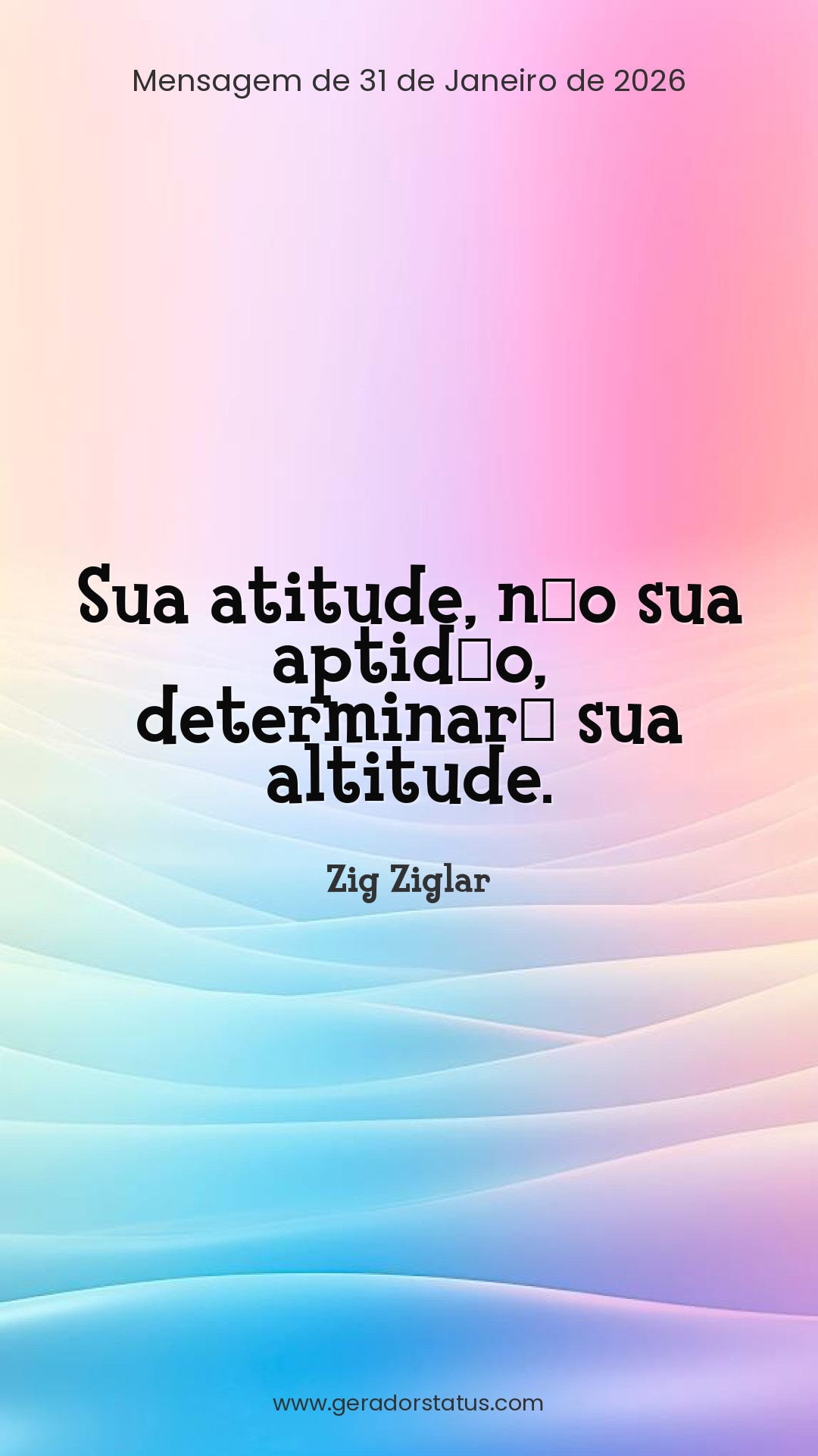 Status do dia: Reflexão