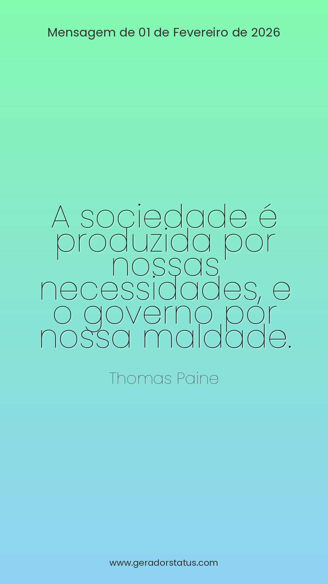 Status do dia: Citação