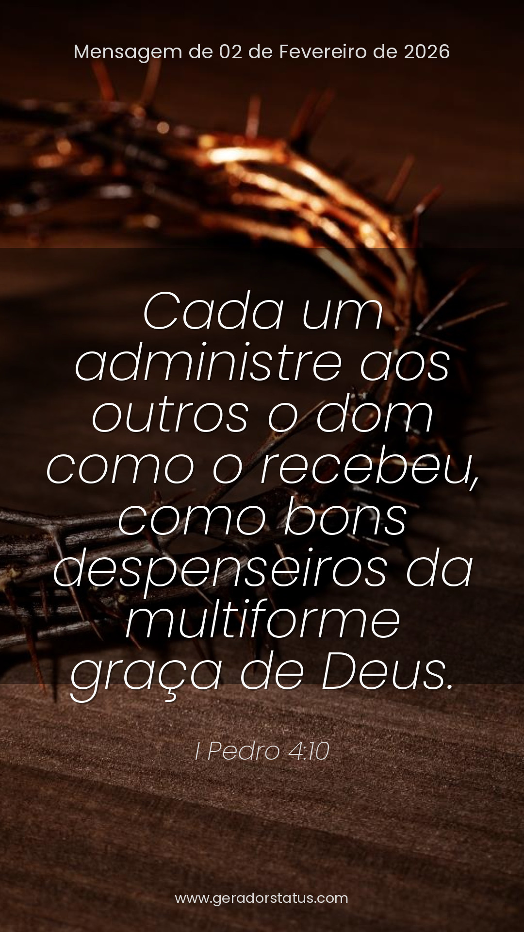 Status do dia: Versículo